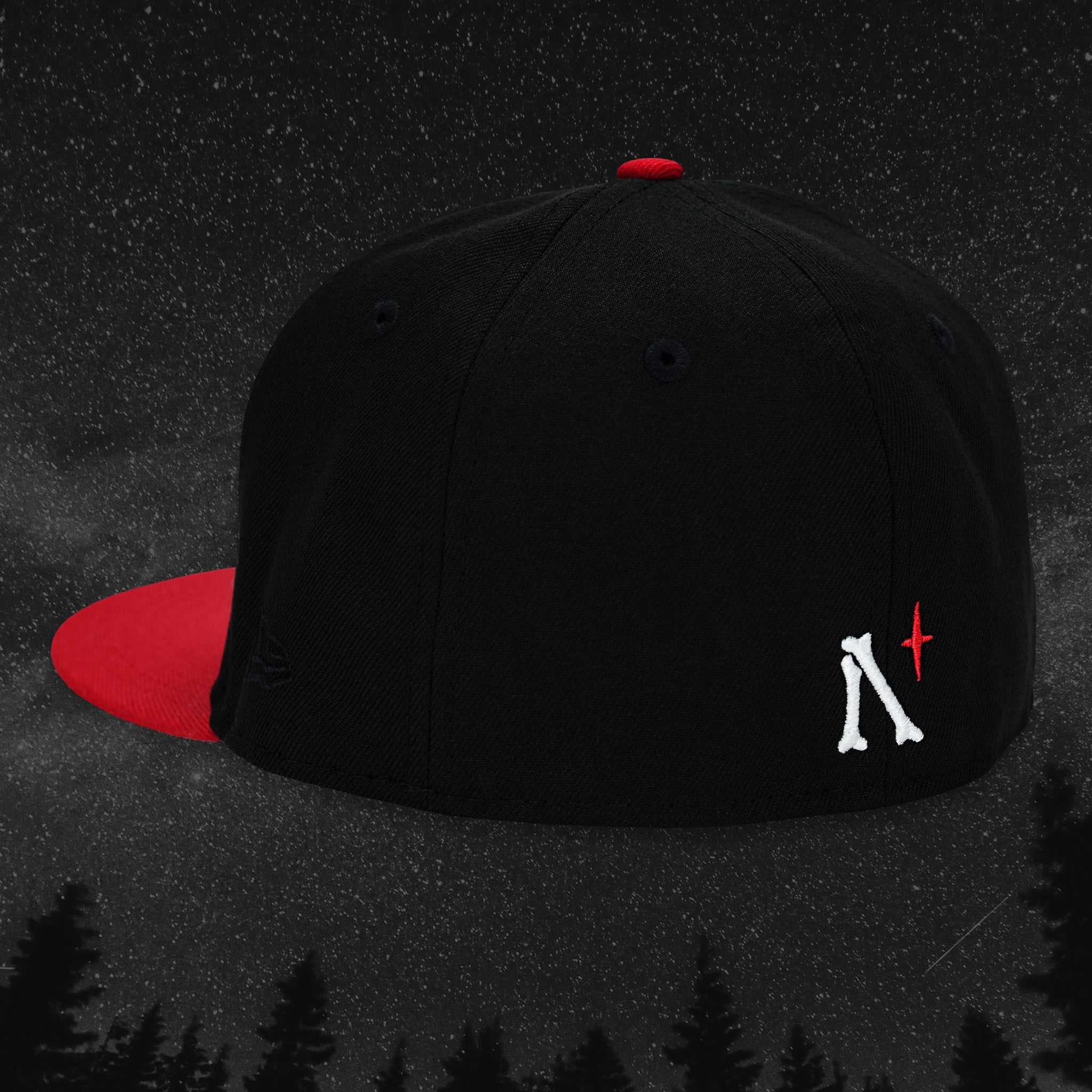 Bat - Black & Red New Era 59Fifty - Back