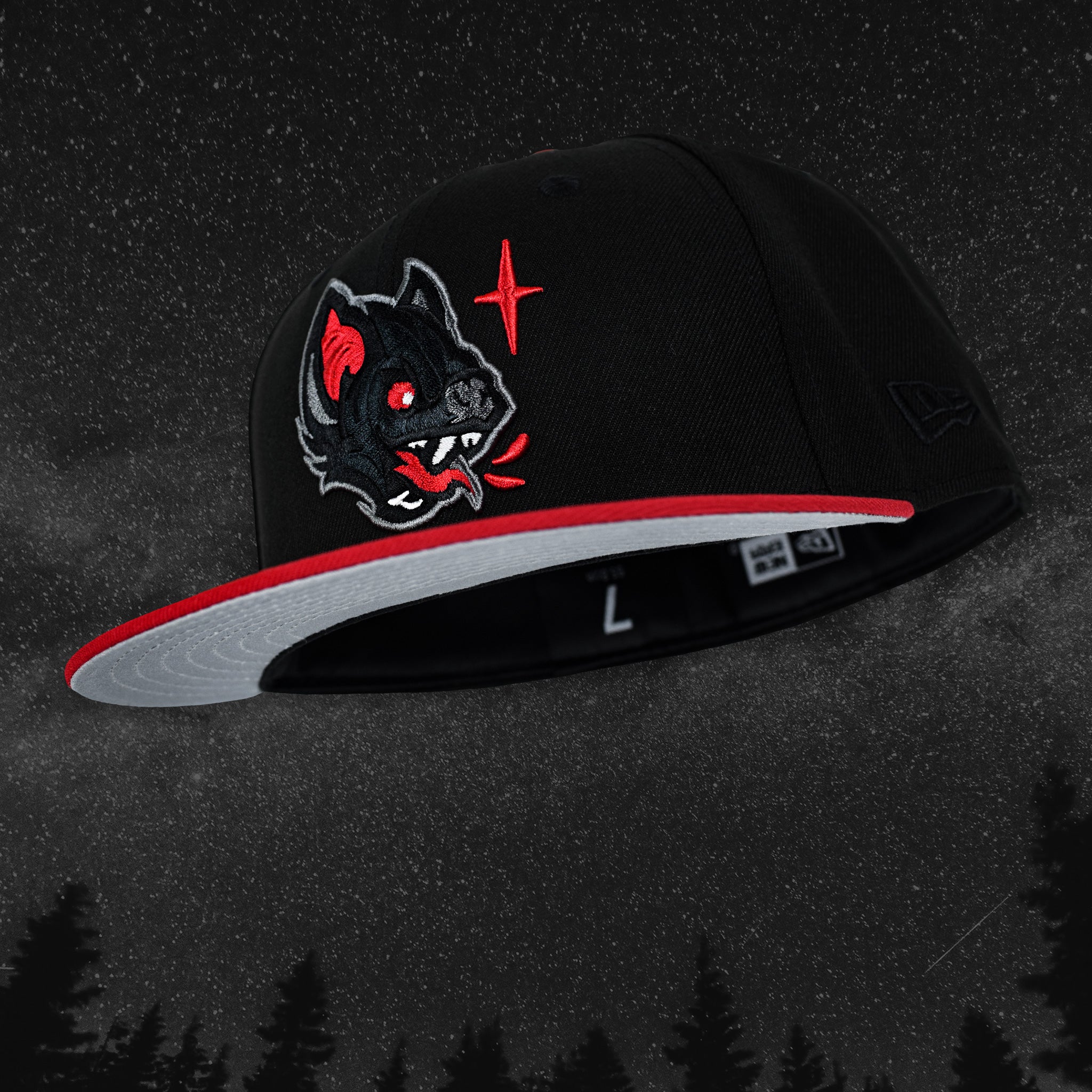 Bat - Black & Red New Era 59Fifty - Undervisor