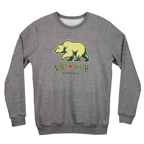 Bear Explorer - Grey Heather Crewneck Sweater