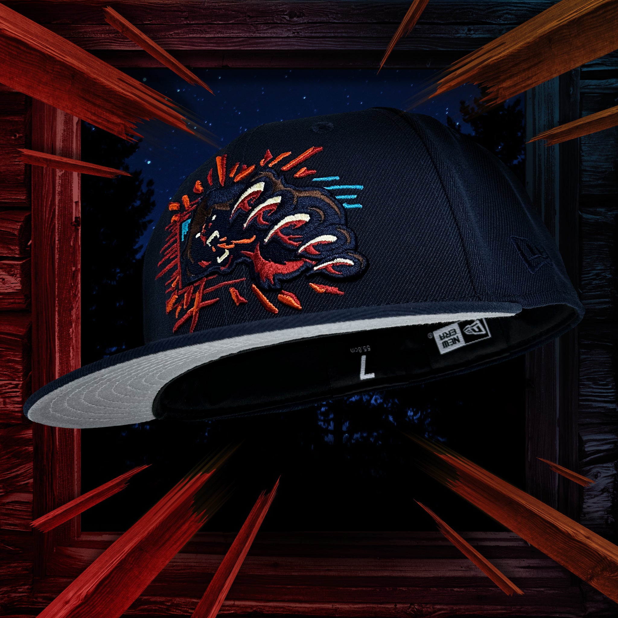 Cabin Crashers - Lakeside Blue New Era 59Fifty - Undervisor