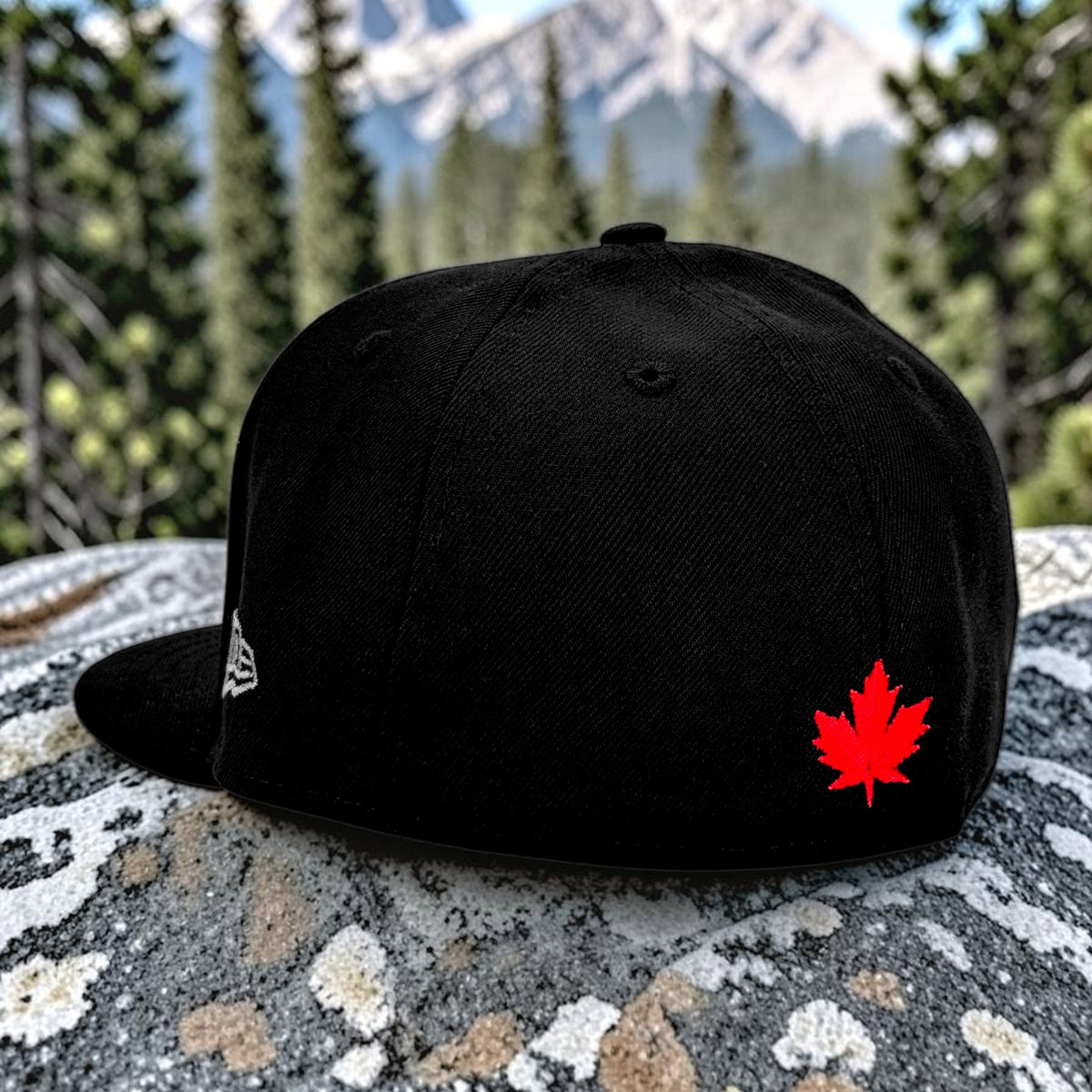 Noble North - Canada Badge - Black New Era 59Fifty (Graphite) - Back