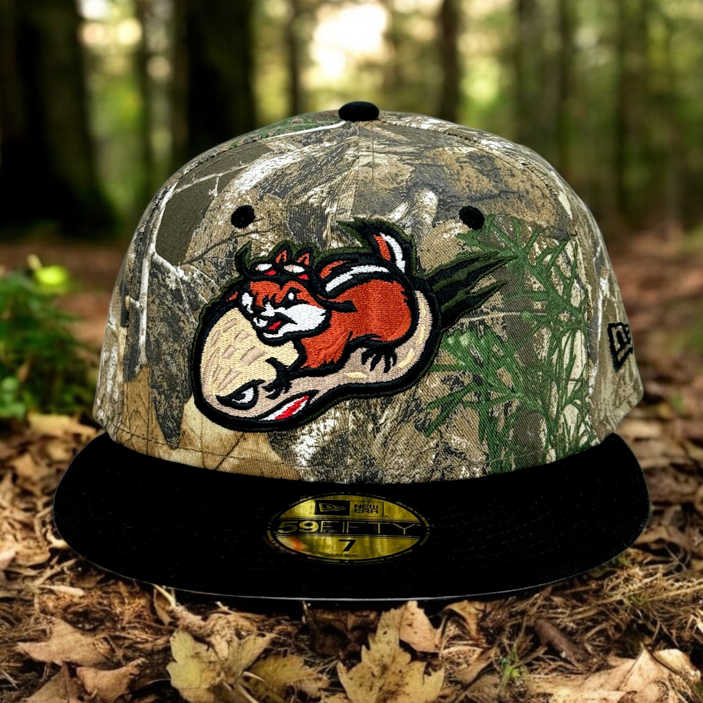 Peanut Squadron - Realtree & Black New Era 59Fifty - Front