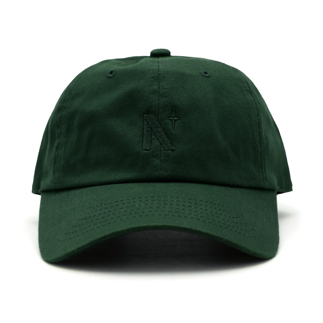 North Star - Forest Green Dad Hat