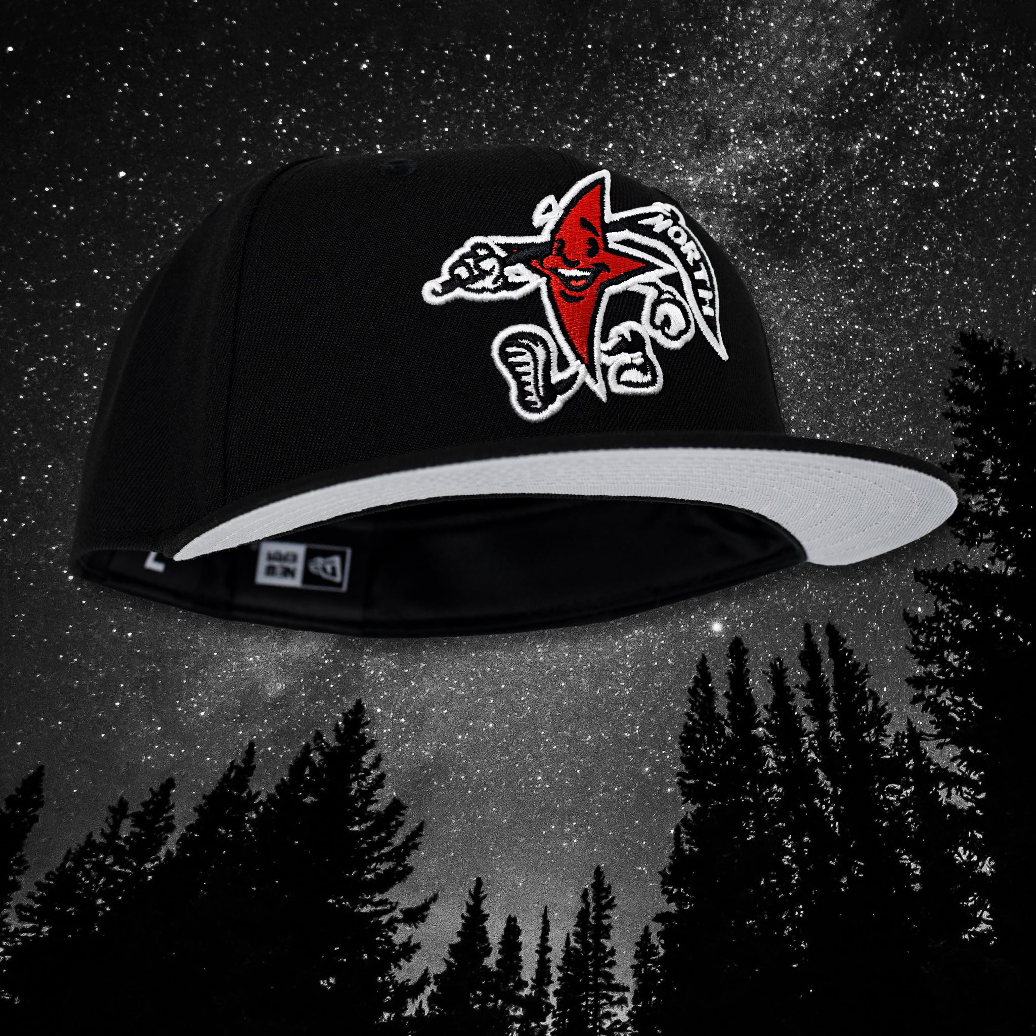 North Star Mascot - Black New Era 59Fifty - Undervisor