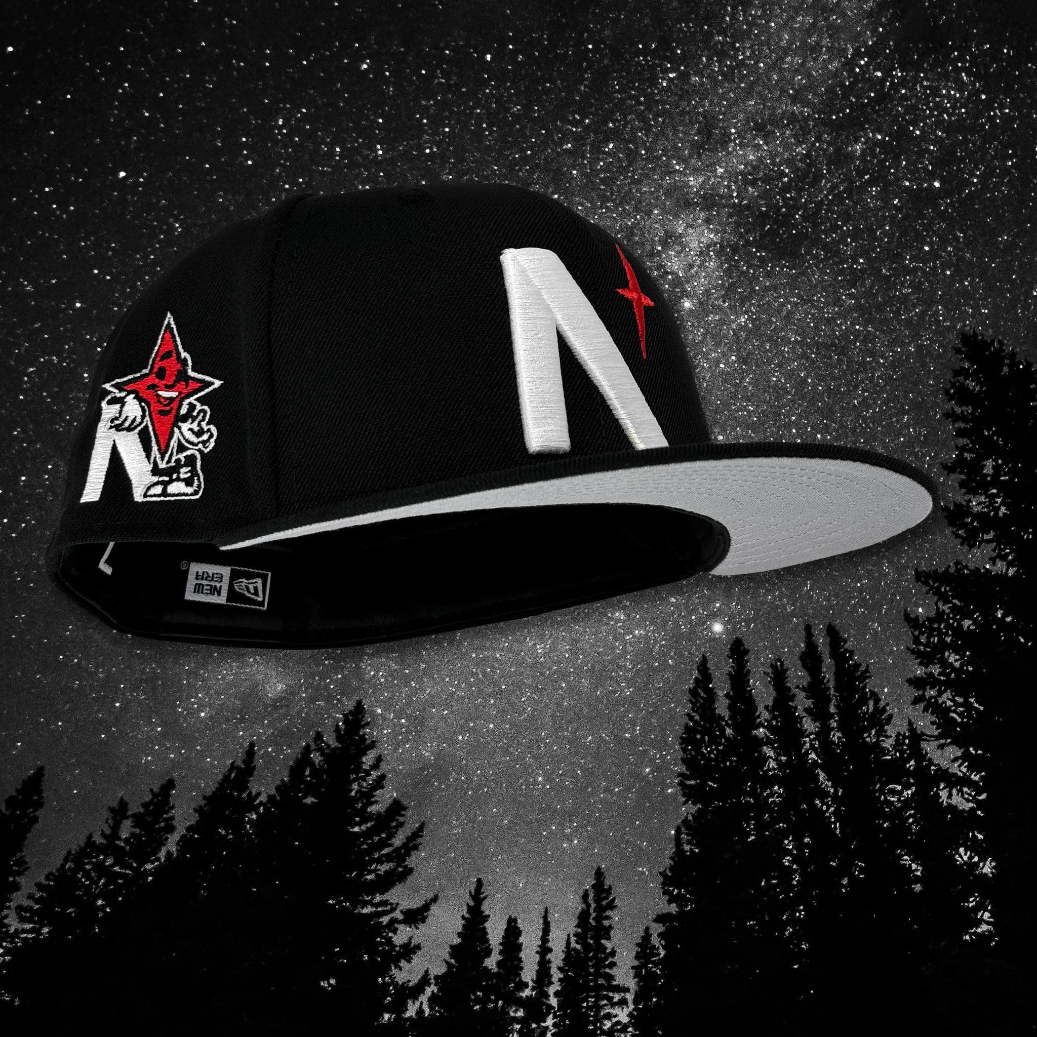 North Star - Mascot - Black New Era 59Fifty - Undervisor