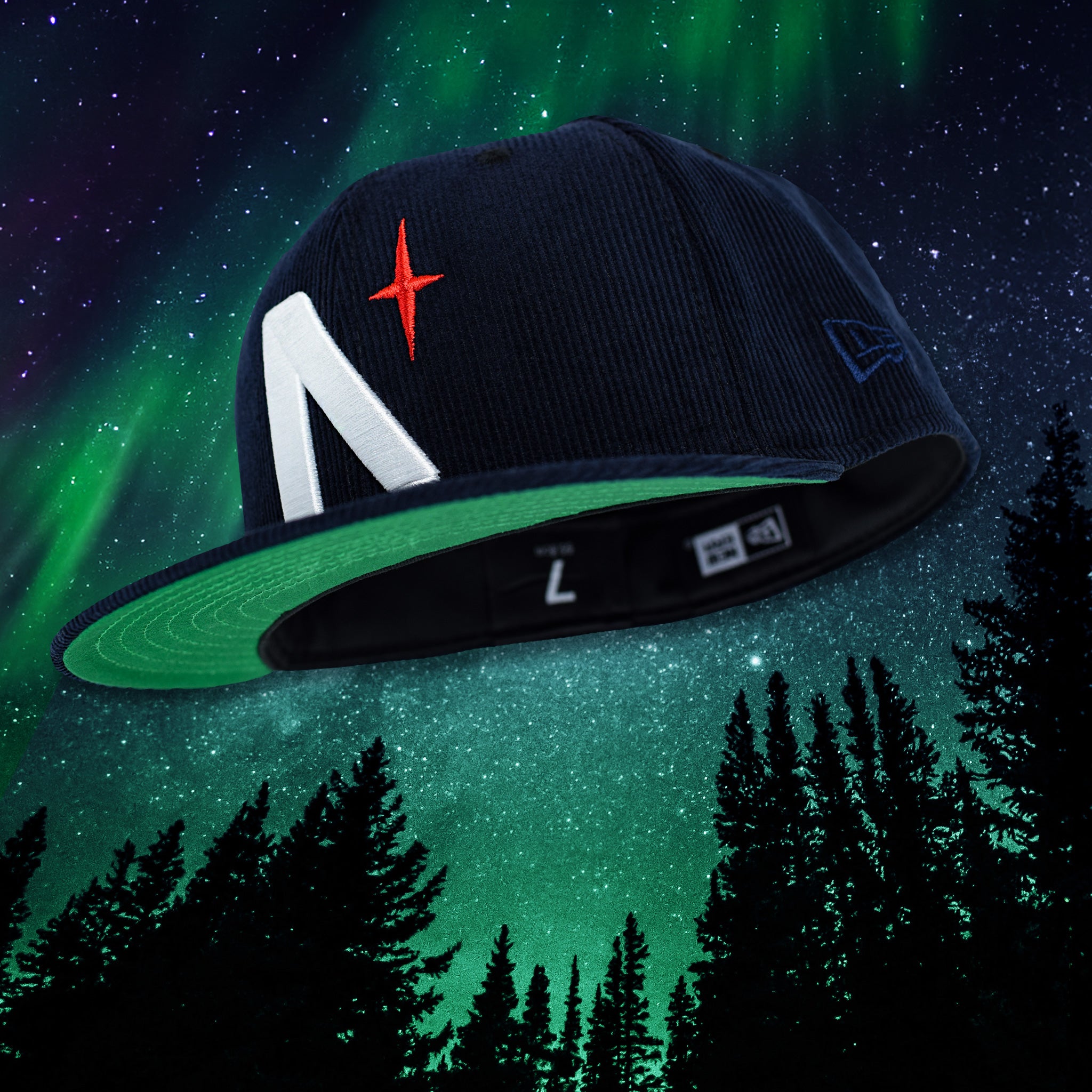 North Star - Navy Corduroy New Era 59Fifty - Undervisor