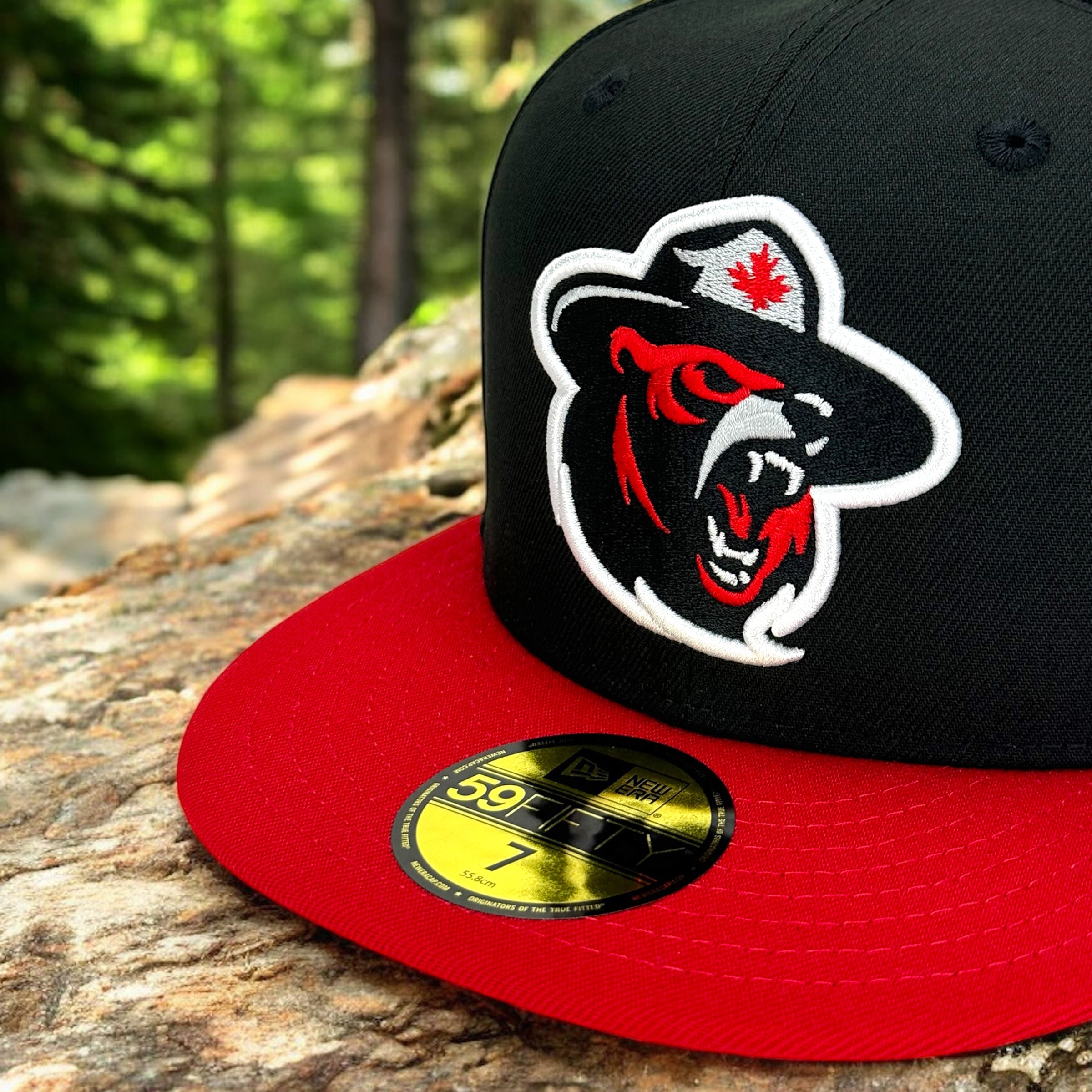 Northern Force - Black & Red New Era 59Fifty - Close Up