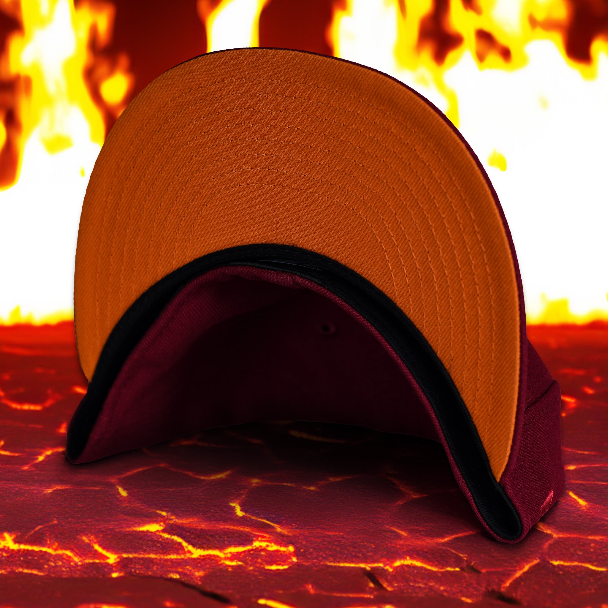 Fire Wolf - Cardinal New Era 59Fifty - Burnt Orange Undervisor