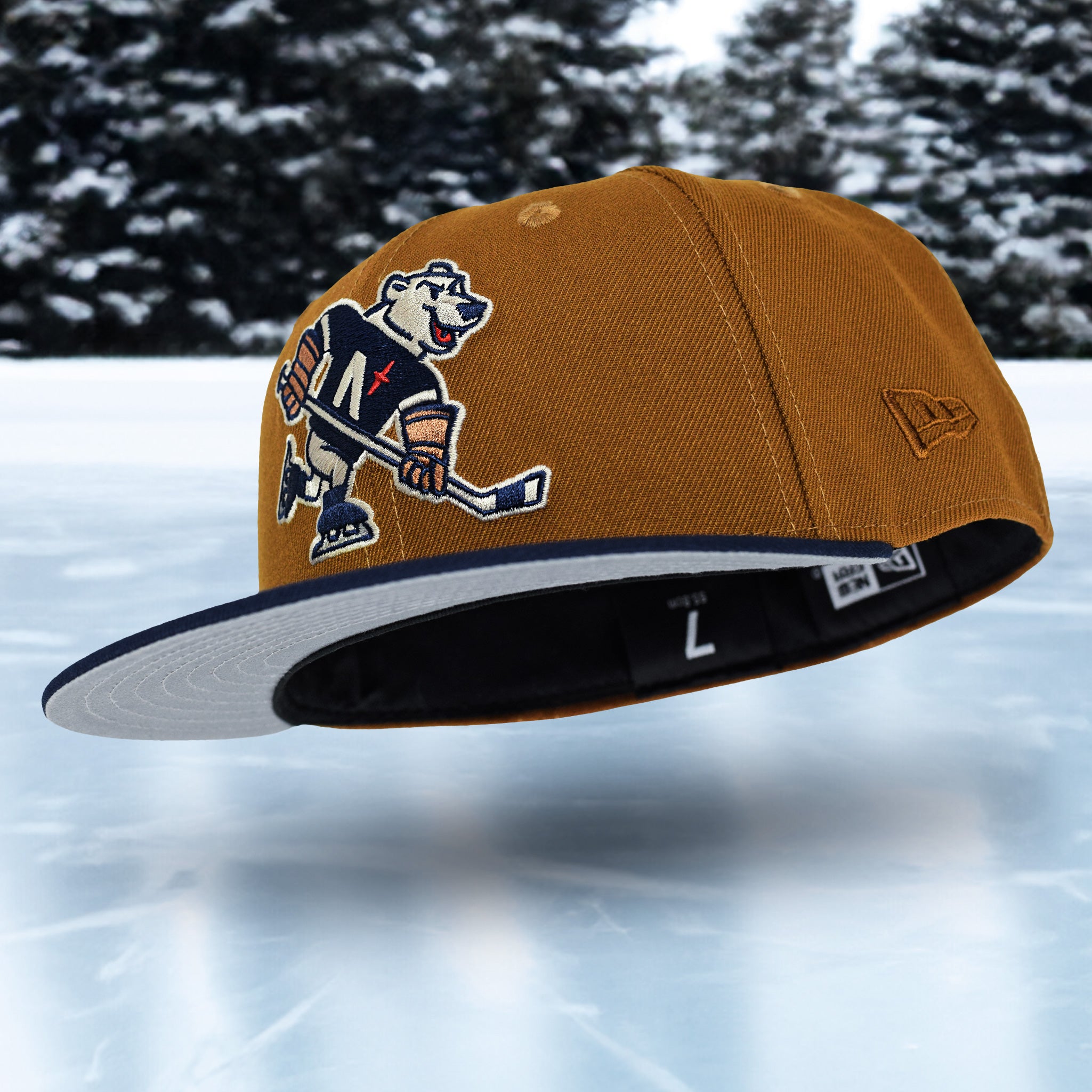 Ice Bears - Brown & Oceanside Blue New Era 59Fifty - Undervisor