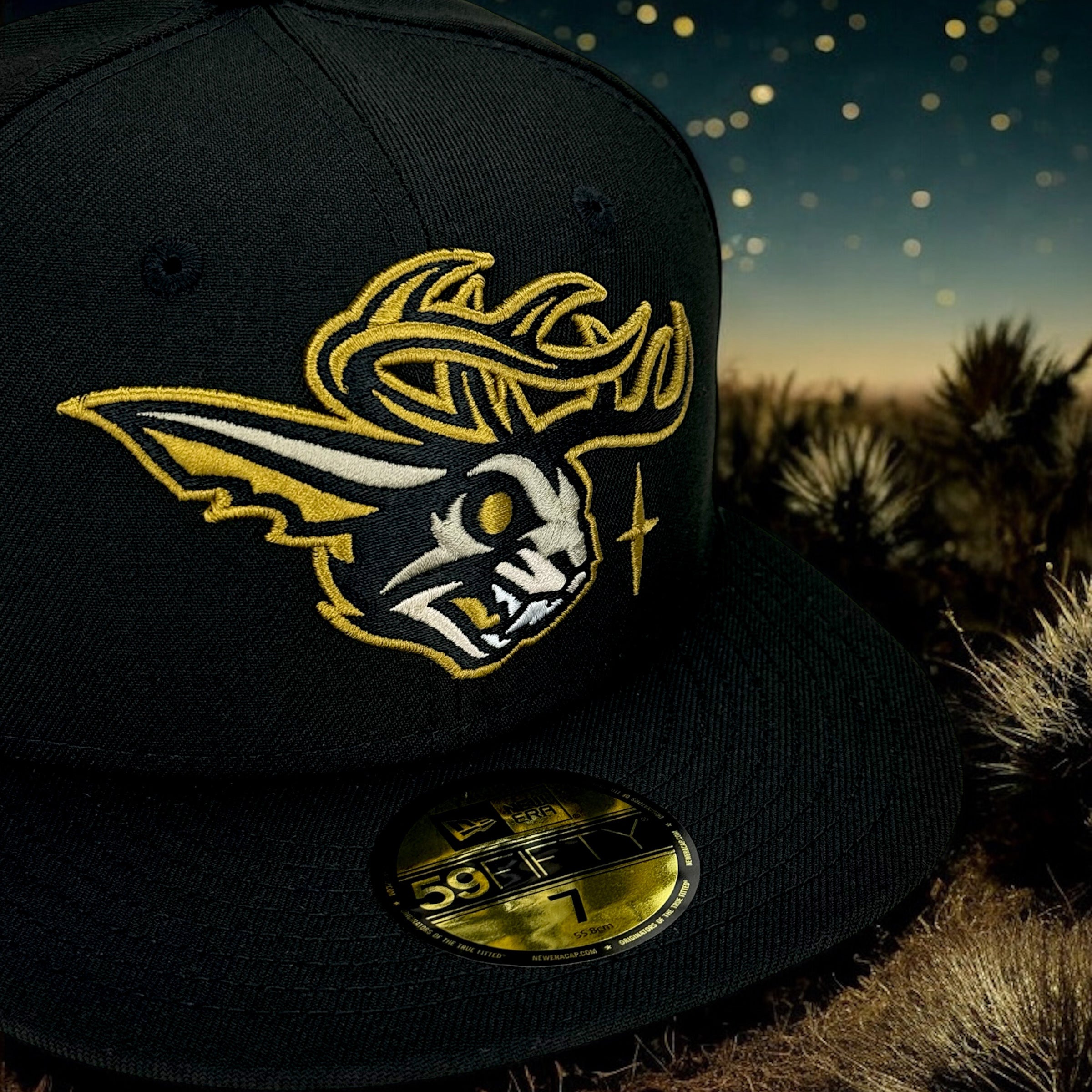 Jackalope - Black New Era 59Fifty - Close Up