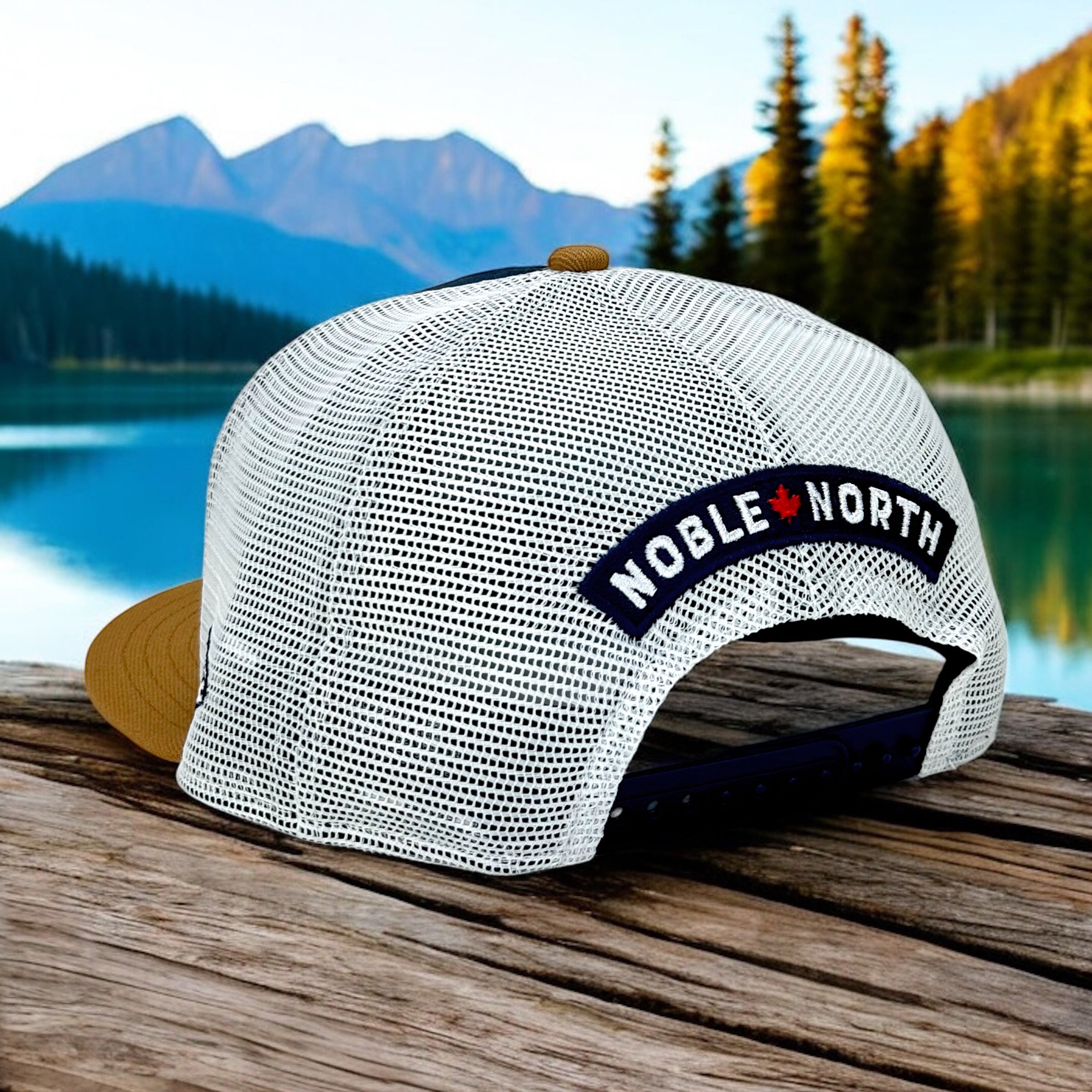 Lake Paddles - Lakeside Blue & Light Bronze New Era 9Fifty Mesh Snapback - Back