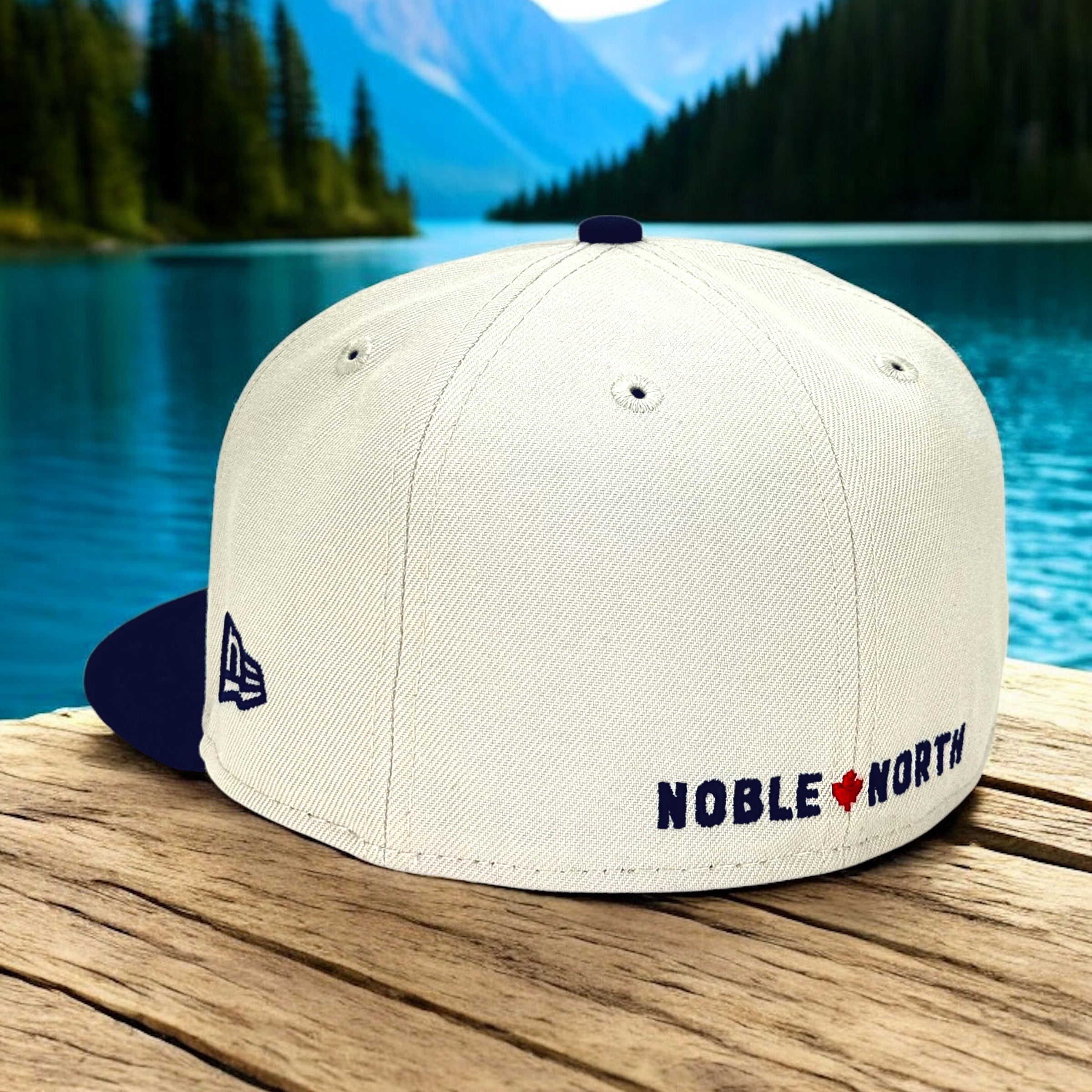Lake Paddles - Stone & Lakeside Blue New Era 59Fifty - Back