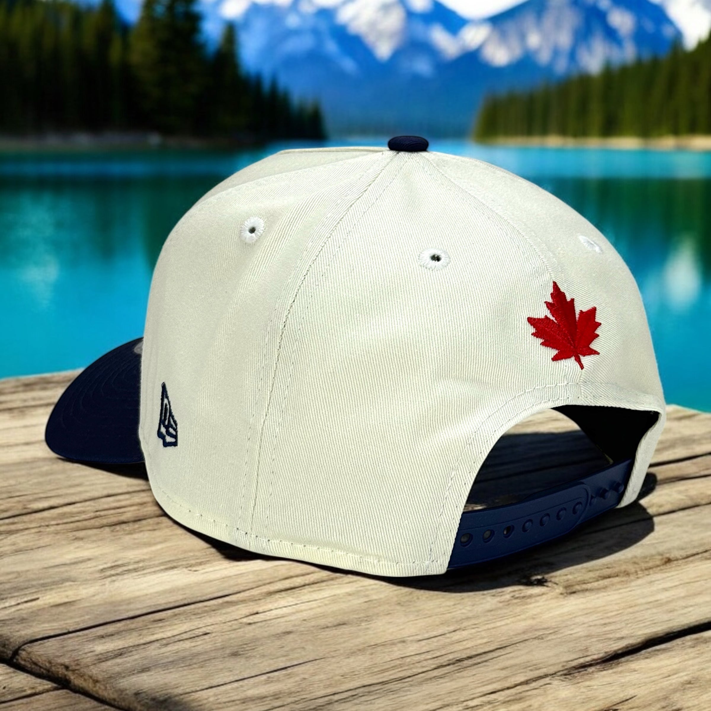 North Script - Chrome & Light Navy New Era 9Forty A-Frame Snapback - Back