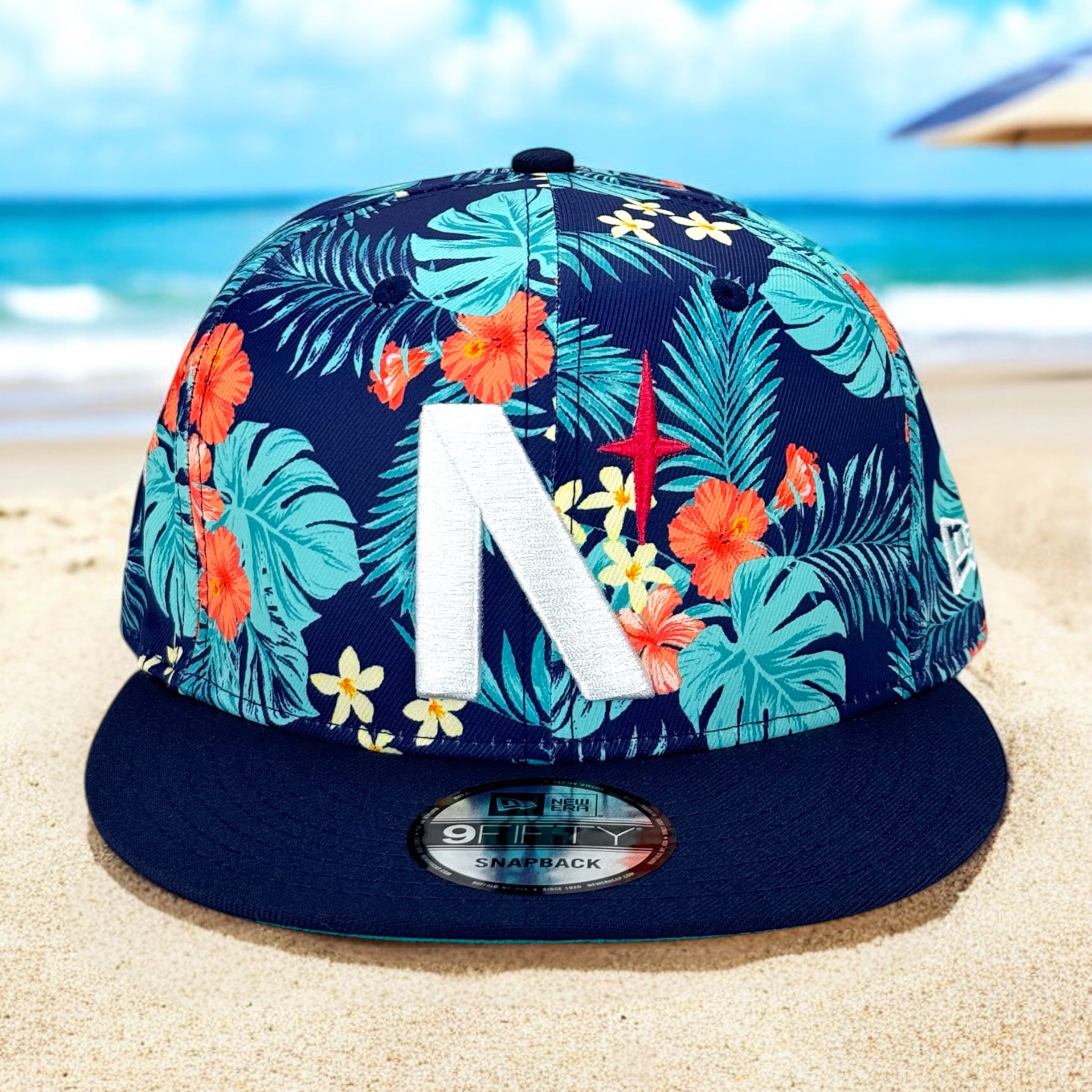 North Star - Beach Floral New Era 9Fifty Snapback - Front