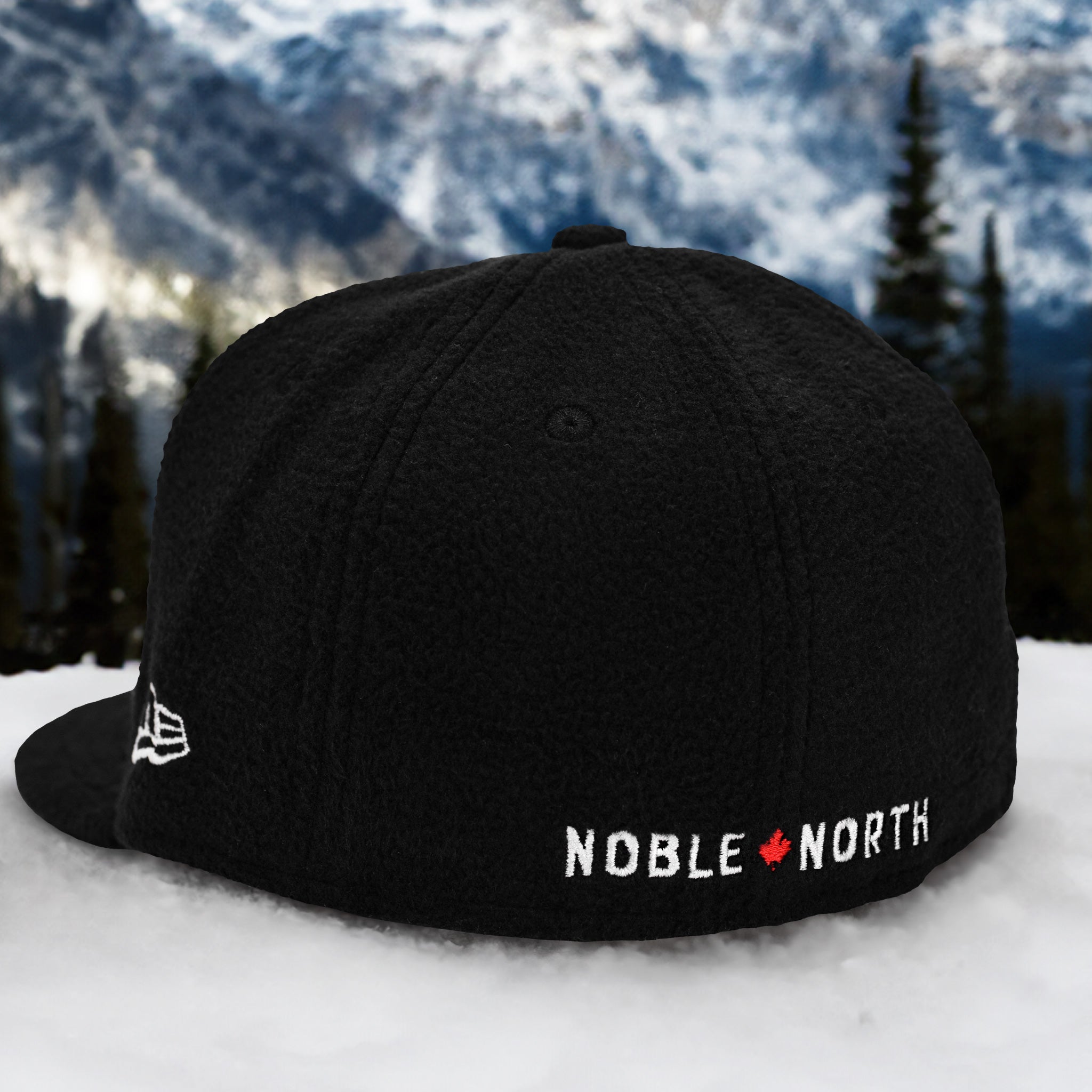 North Star - Black Miro Fleece New Era 59Fifty - Back