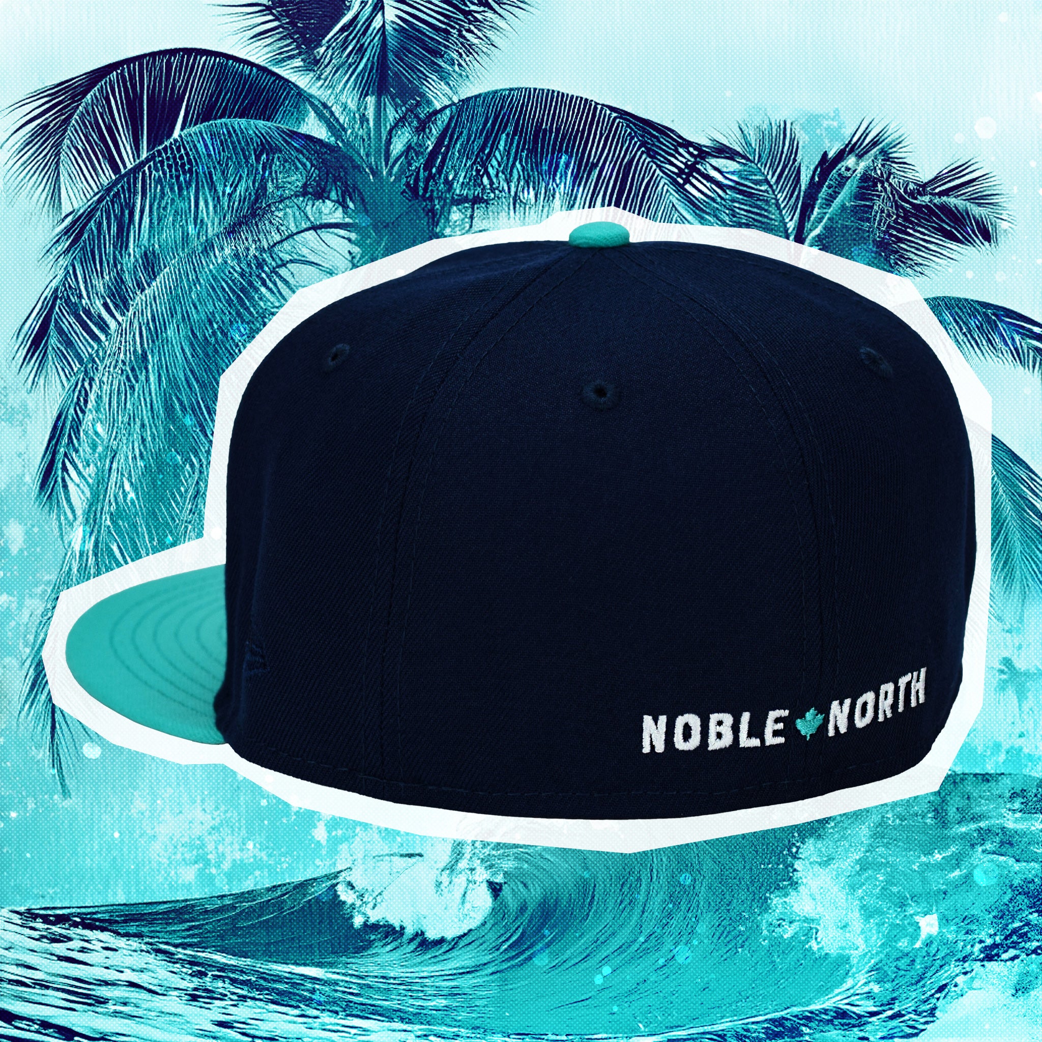 North Star - Oceanside Blue & Teal New Era 59Fifty - Back
