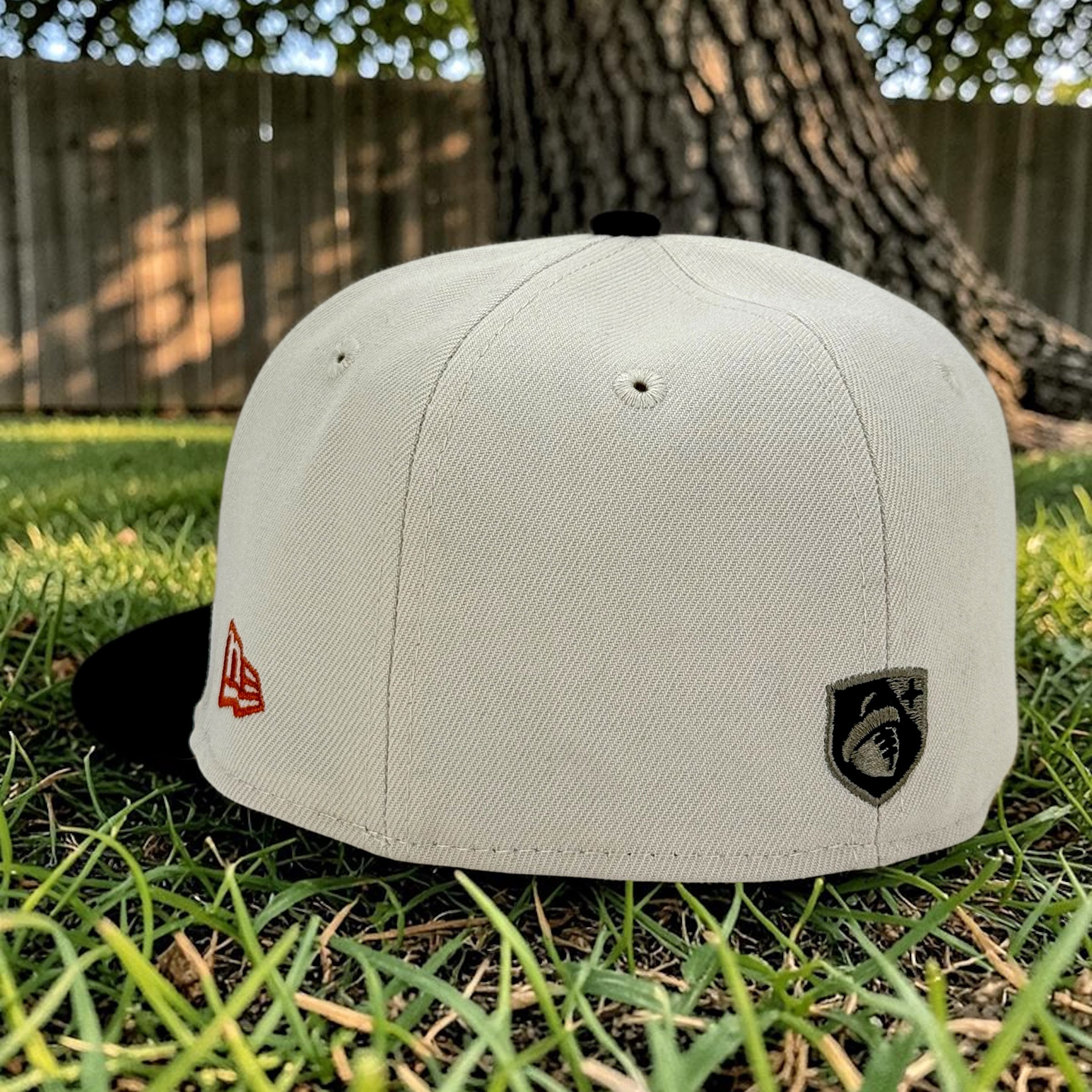 Oak Tree Raiders - Stone & Black New Era 59Fifty - Back