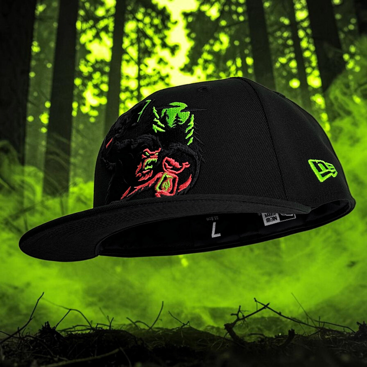 Sasquatch - Blackout Neon New Era 59Fifty - Undervisor