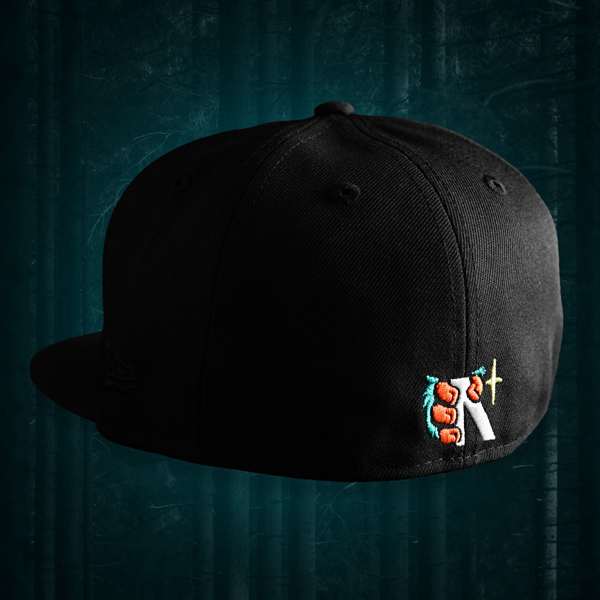 Sasquatch - Black New Era 59Fifty w/ Aqua UV - Back