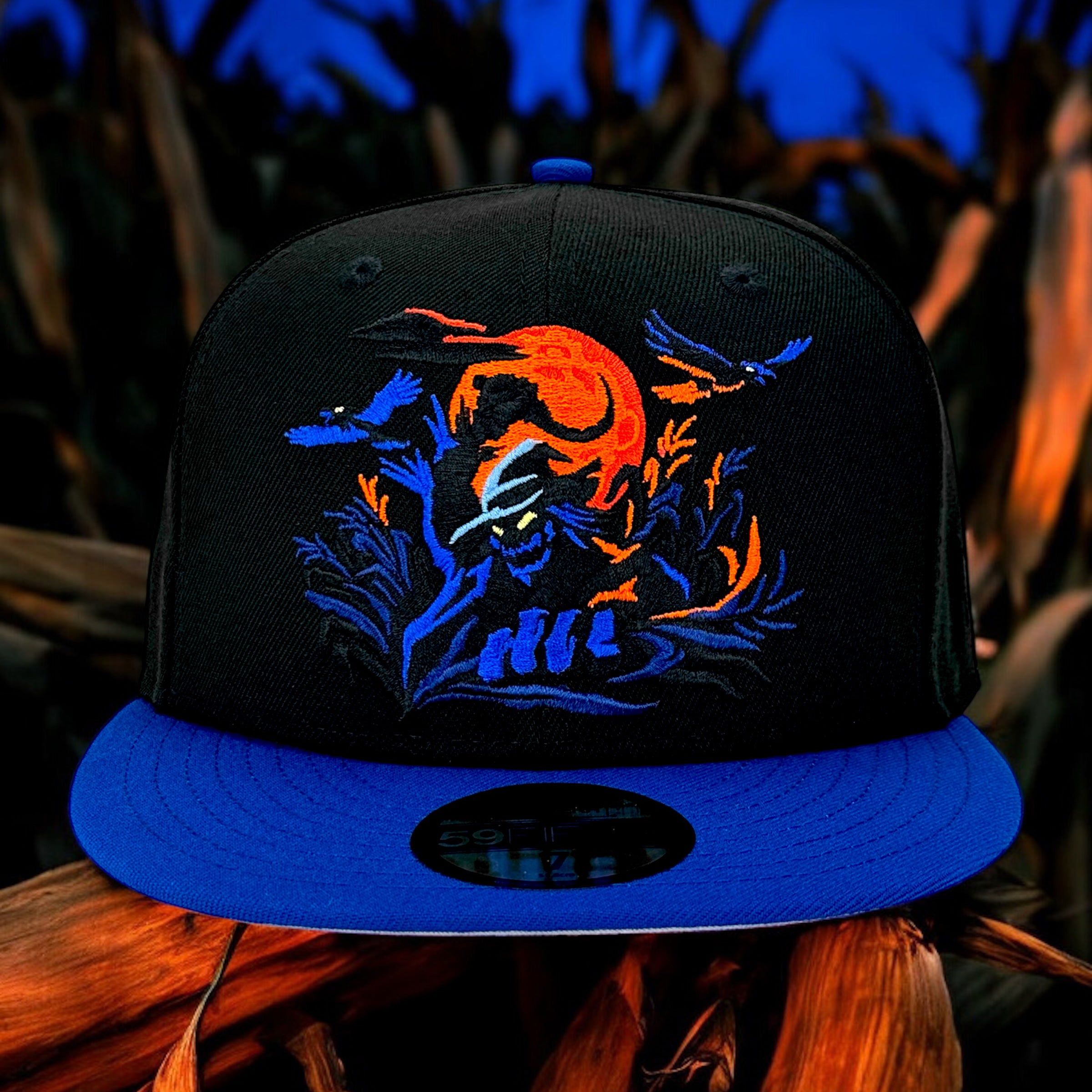 Scarecrow's Harvest - Black & Royal New Era 59Fifty - Front
