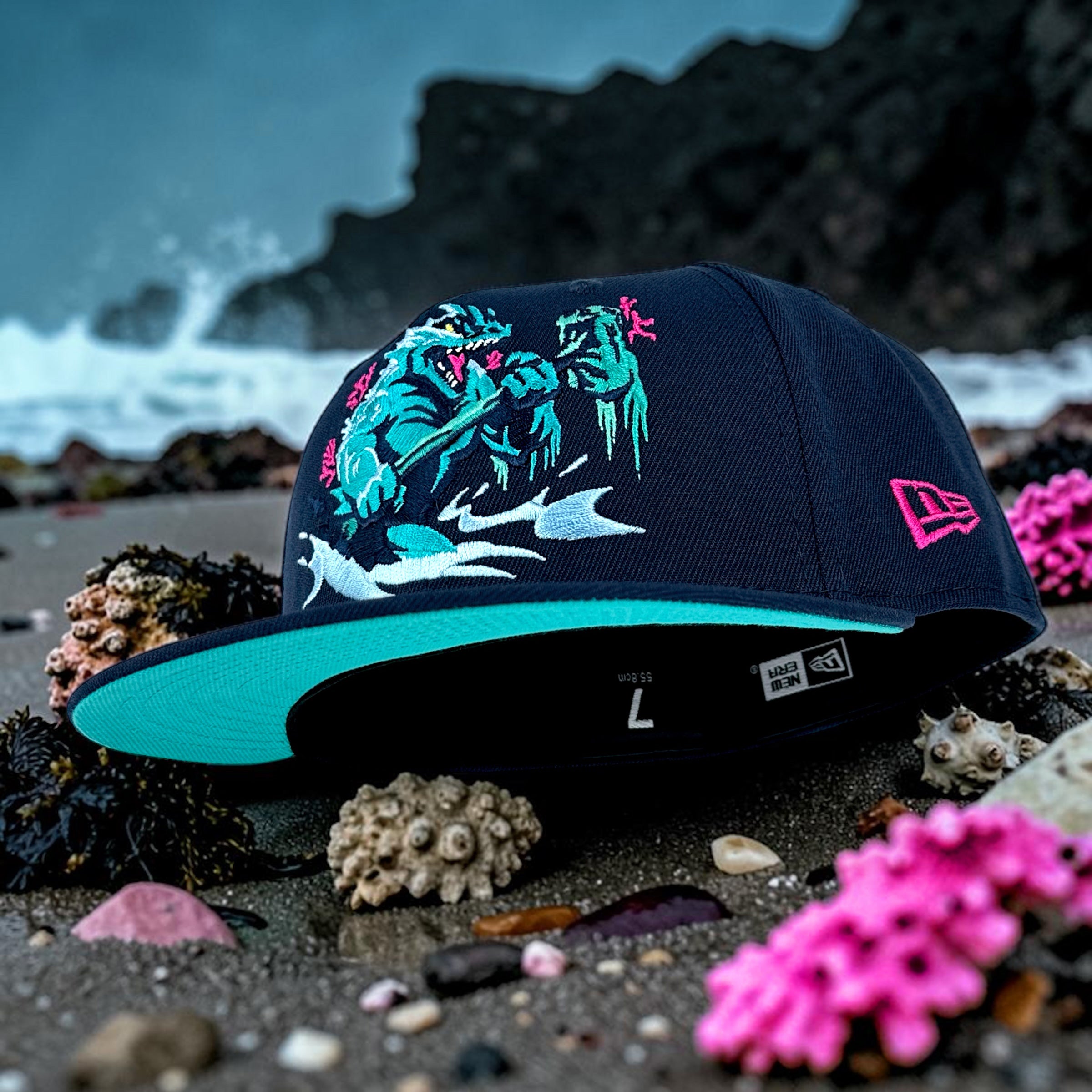 Sea Creature - Oceanside Blue New Era 59Fifty - Undervisor