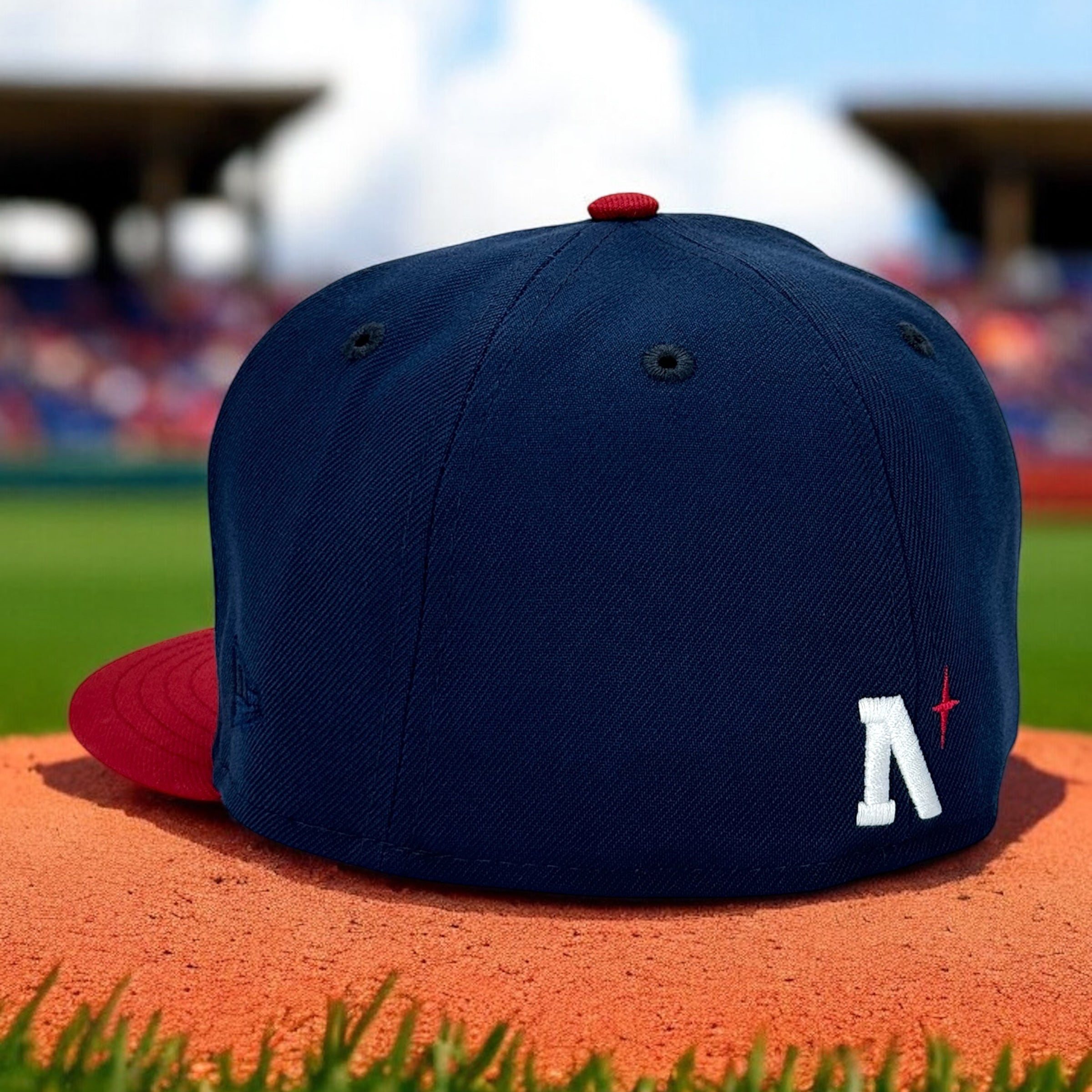 Spitballers - Oceanside & Pinot Red New Era 59Fifty - Back