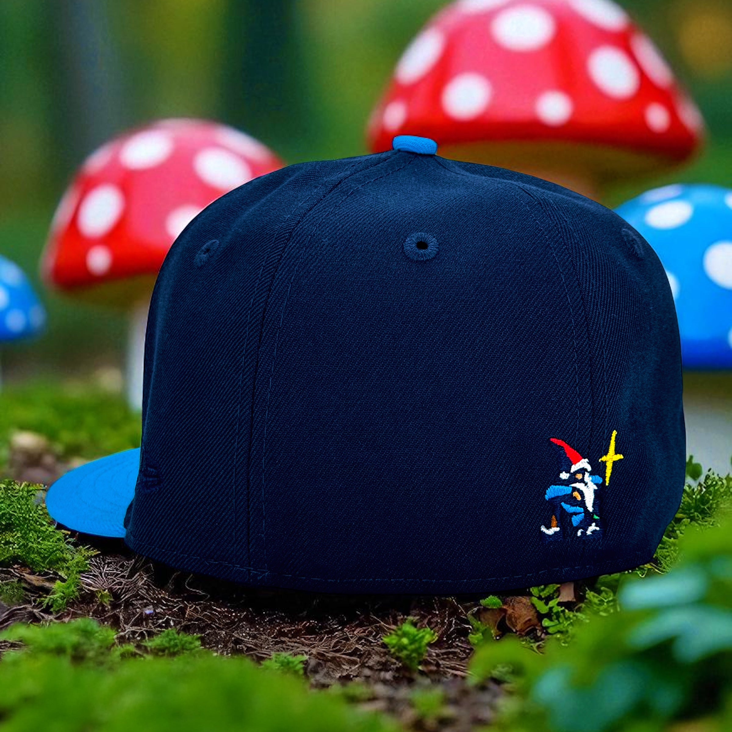 Swinging Gnome - Oceanside & Blue Fanatic New Era 59Fifty - Back