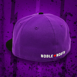 Noble North - Dino Egg - Purple & Black New Era 59Fifty - Back