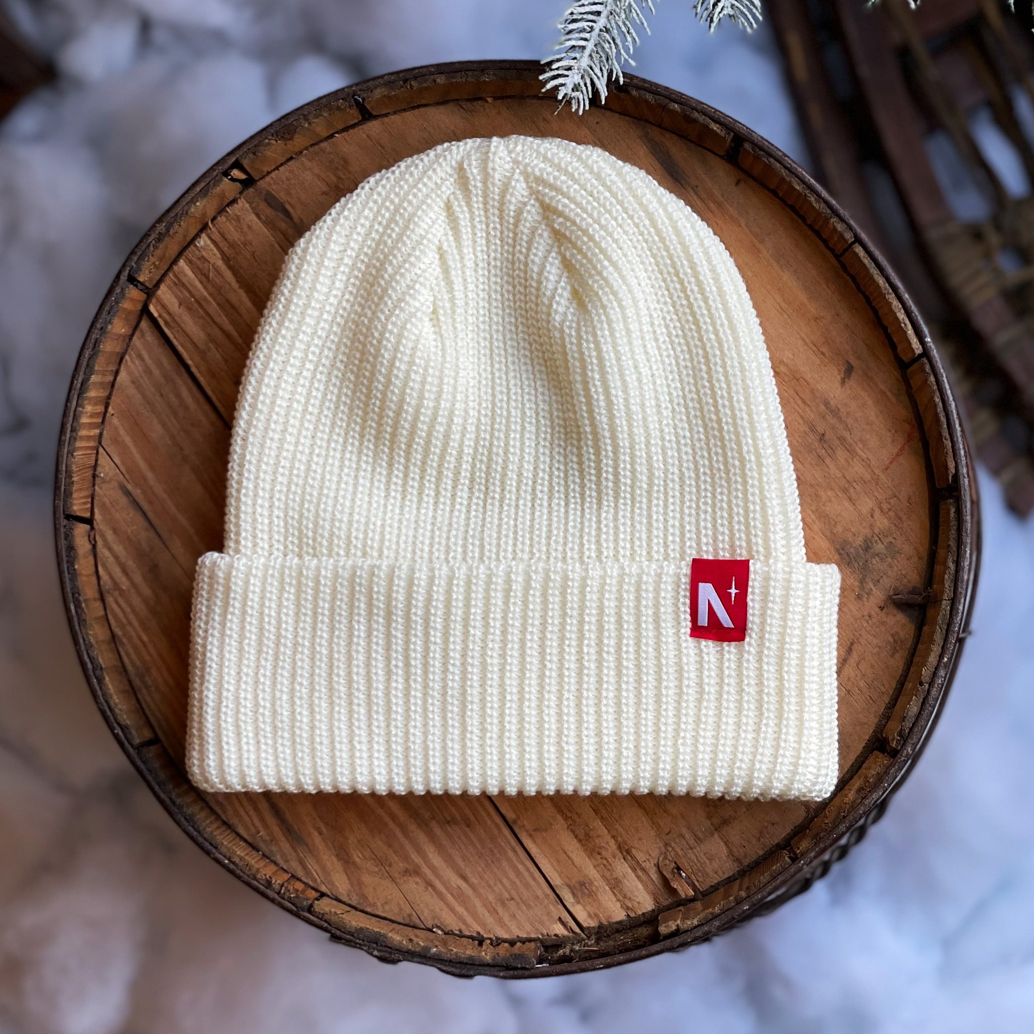 North Star - Cream Beanie