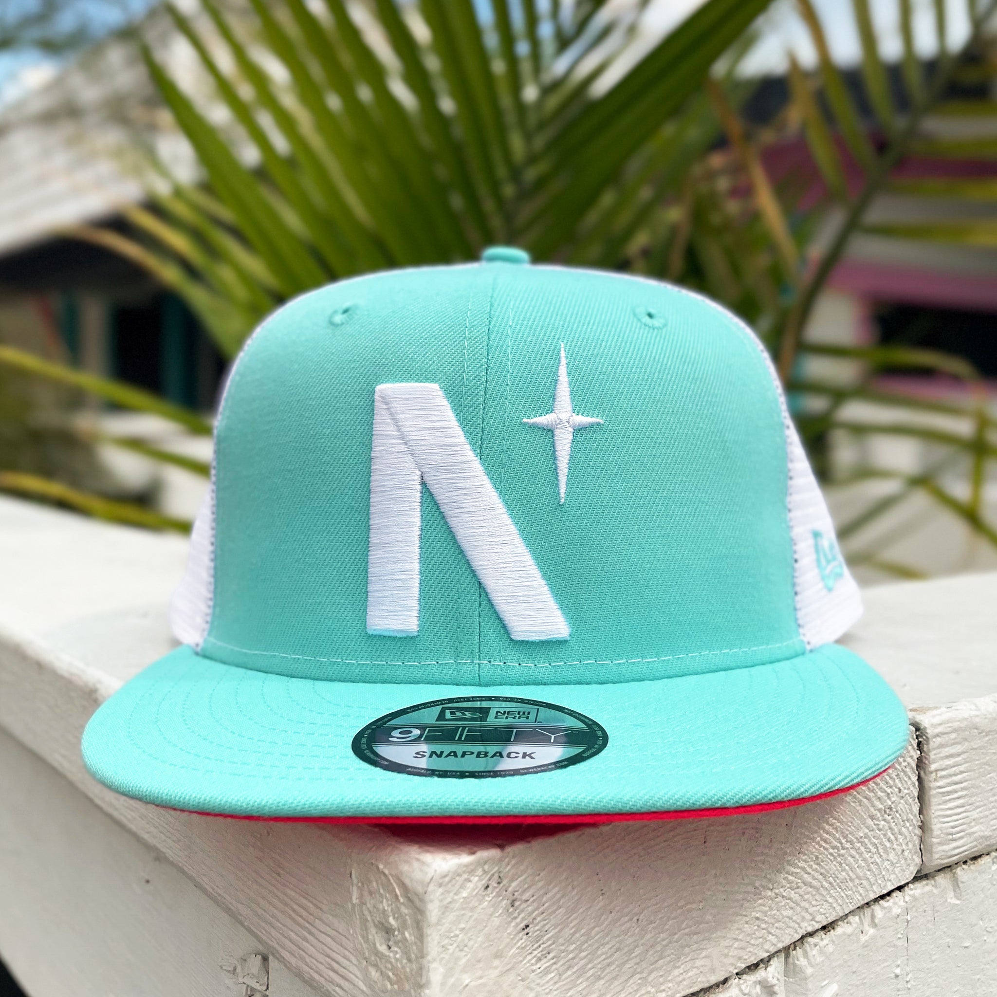 North Star - Mint New Era 9Fifty Mesh Snapback - Front