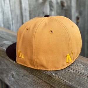 Acorn - Panama Tan & Burnt Wood New Era 59Fifty - Back