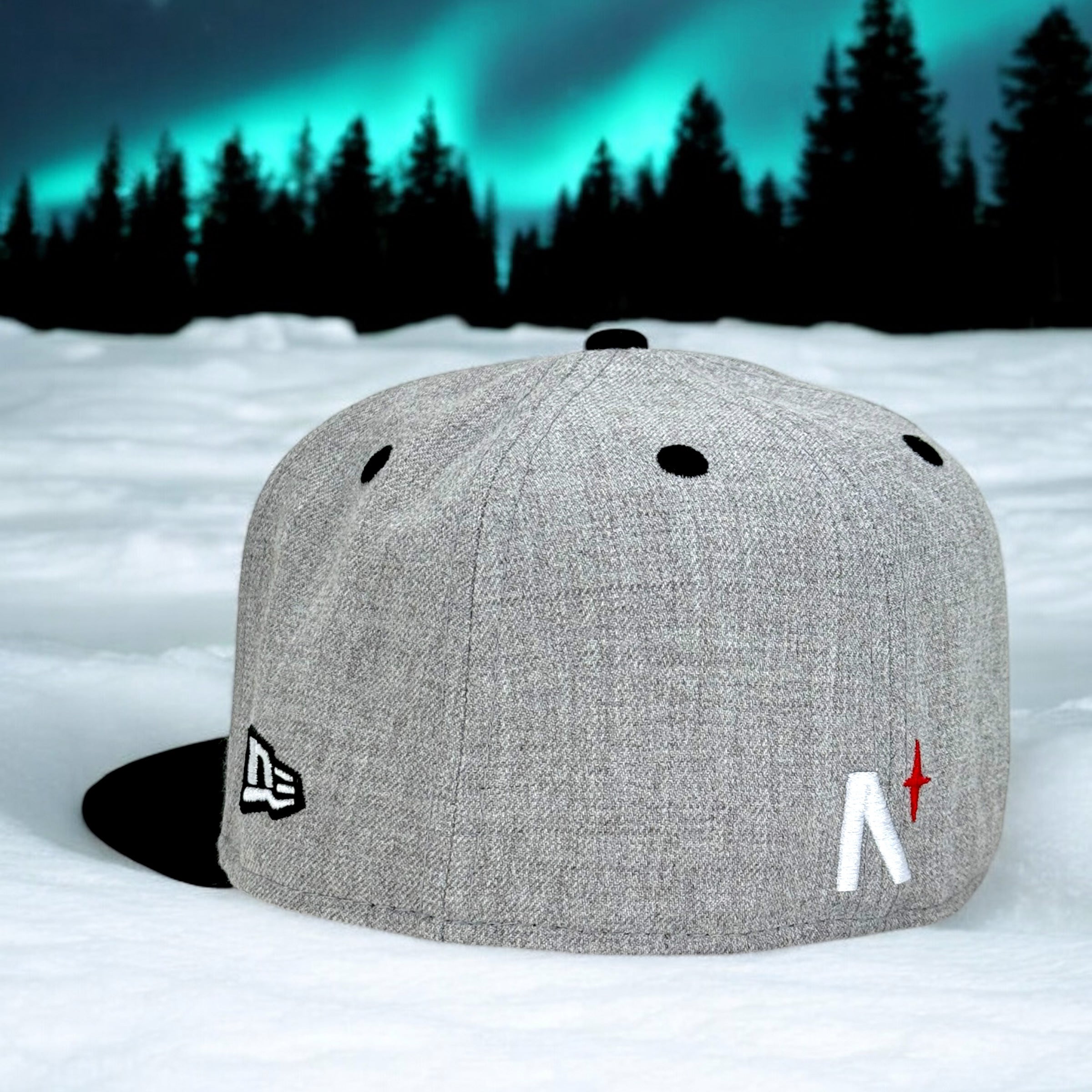 Bear Explorer - Grey Heather & Black New Era 59Fifty – Noble North Co.