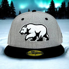 Bear Explorer - Grey Heather & Black New Era 59Fifty - Front