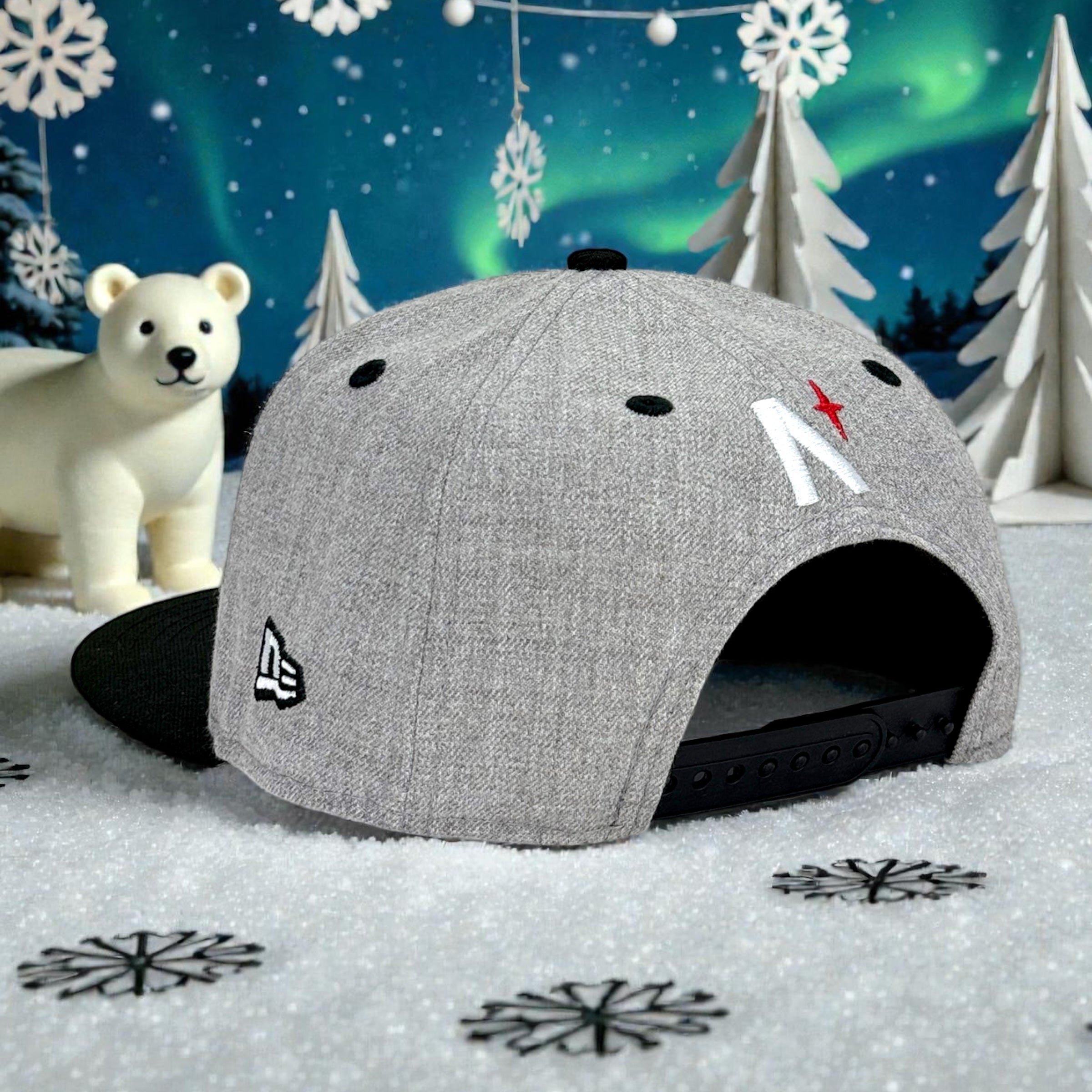 Bear Explorer - Grey Heather & Black 9Fifty Snapback (Kids) - Back