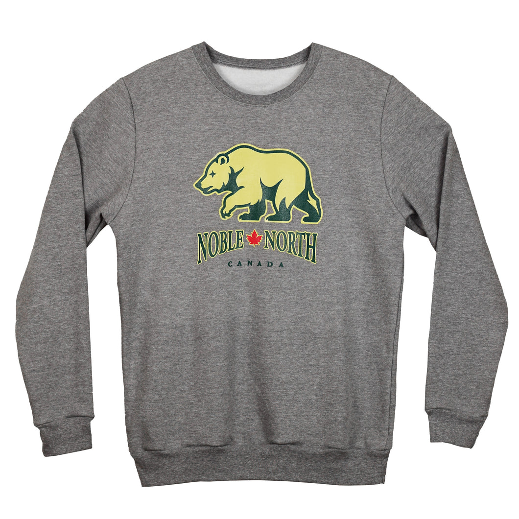 Bear Explorer - Grey Heather Crewneck Sweater