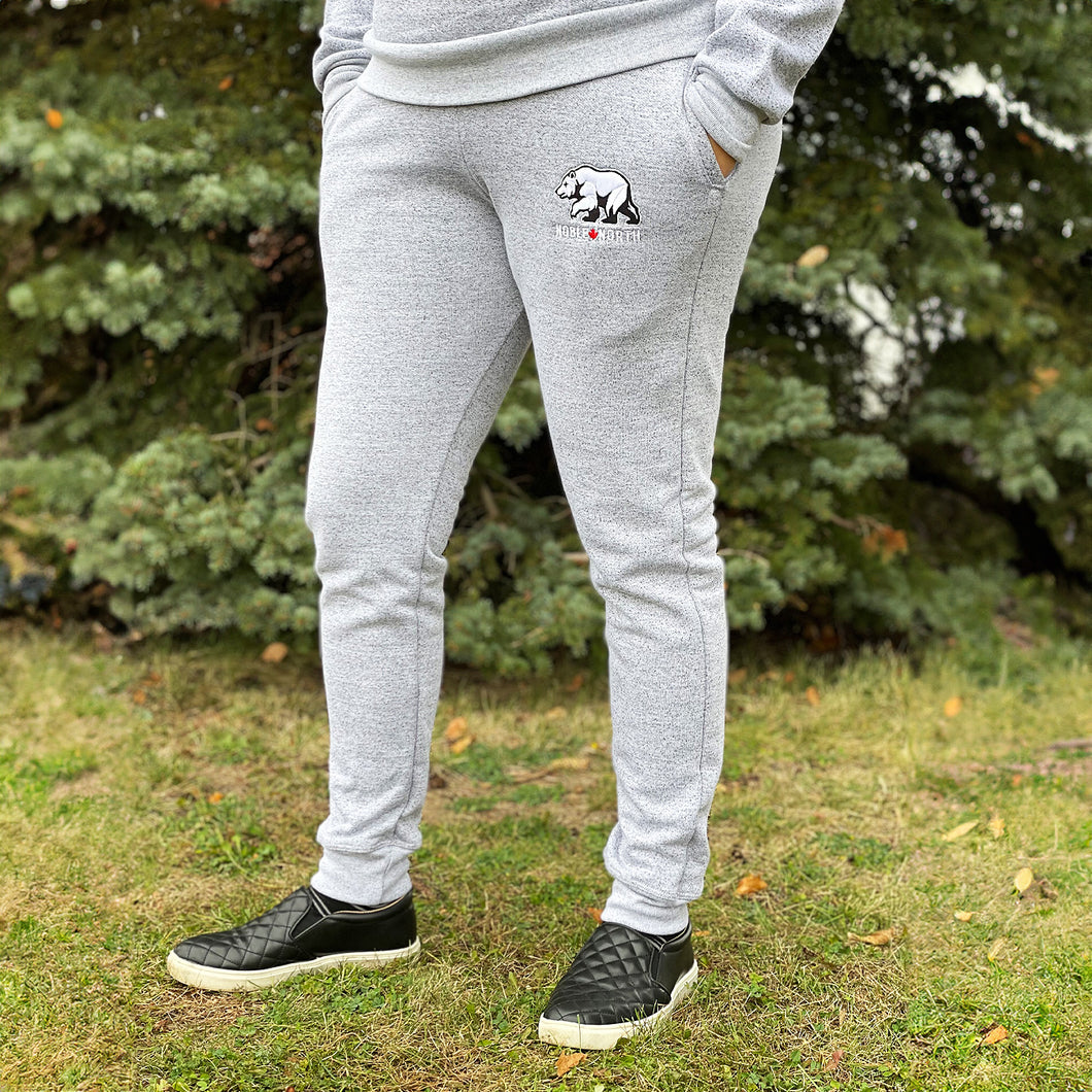 Bear Explorer - Salt & Pepper Sweatpants - Front (Unisex)