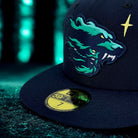 Bear Warrior - Navy New Era 59Fifty - Close Up
