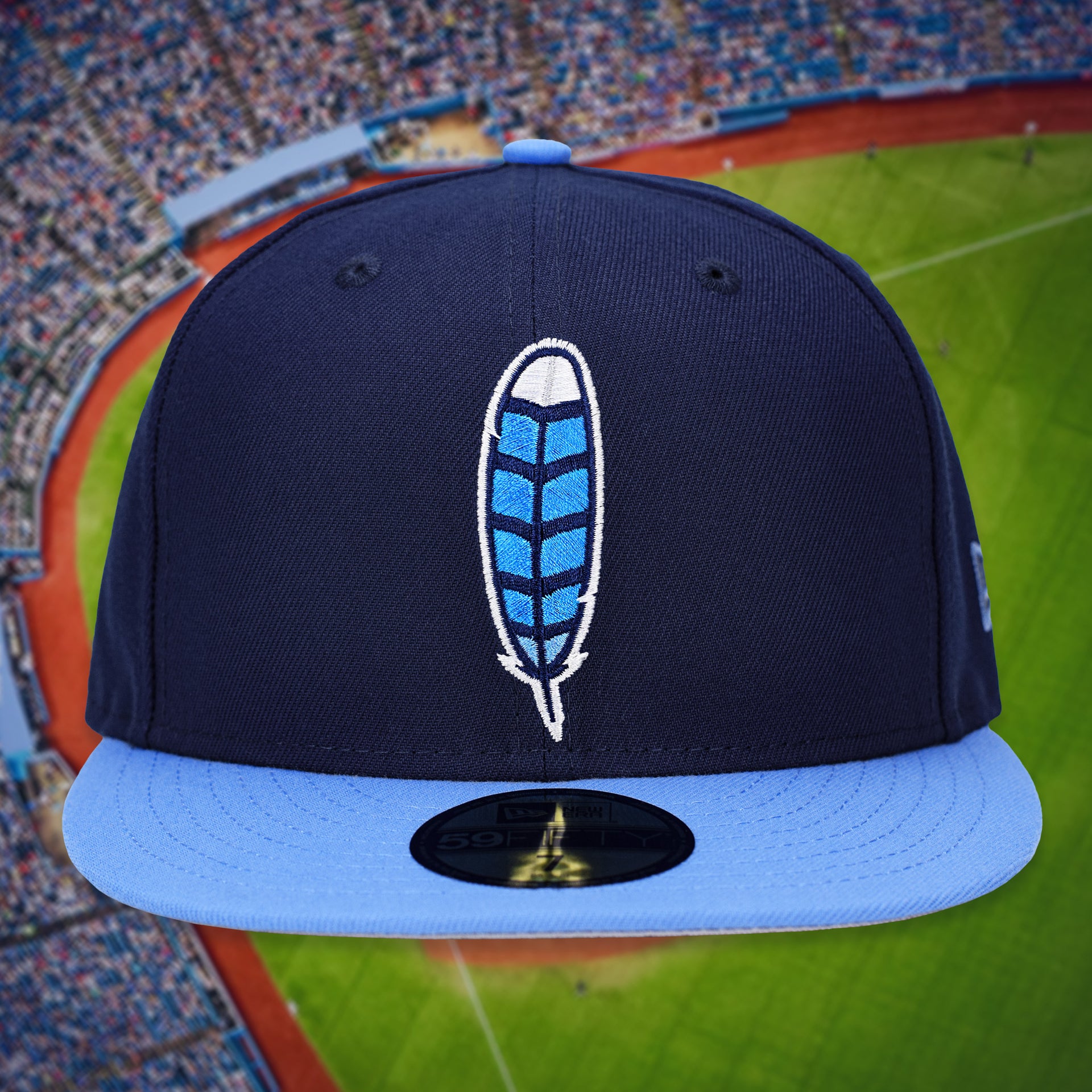 Blue Jay Feather Light Navy Sky Blue New Era 59Fifty – Noble