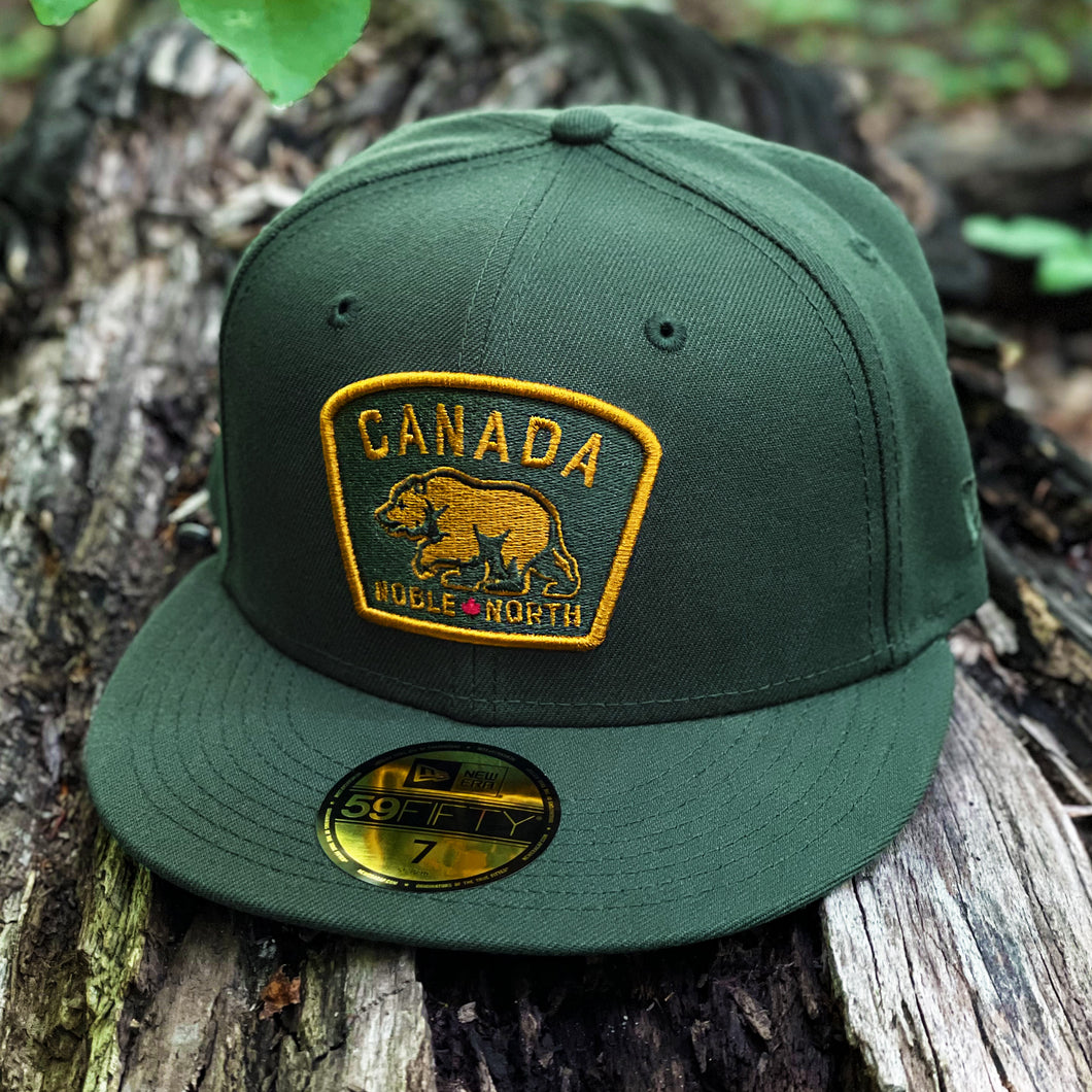 Noble North - Canada Badge - Alpine Green New Era 59Fifty - Front