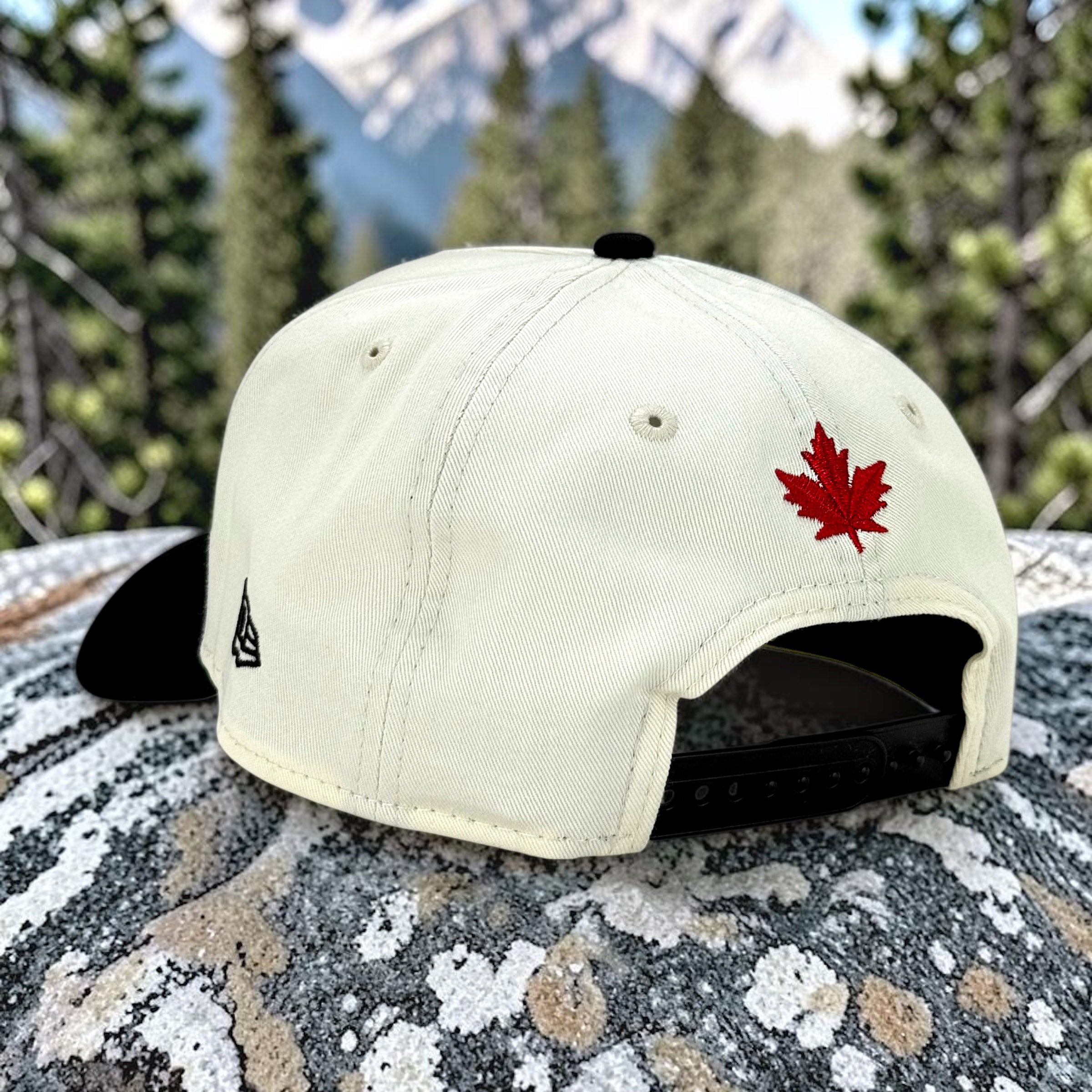 Canada Badge - Chrome & Black New Era 9Forty A-Frame Snapback - Back