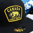 Noble North - Canada Badge - Black New Era 9Fifty Mesh Snapback - Close Up