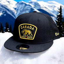 Load image into Gallery viewer, Noble North - Canada Badge - Black New Era 9Fifty Mesh Snapback - Front
