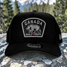 Noble North - Canada Badge - Black New Era 9Forty A-Frame Snapback (Graphite) - Front