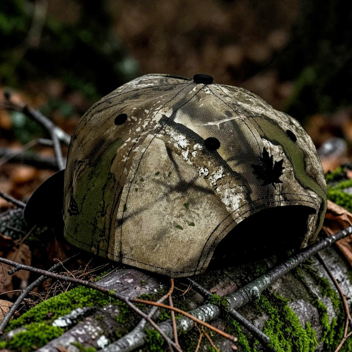 Noble North - Canada Badge - Realtree APX & Black New Era 9Forty A-Frame Snapback - Back