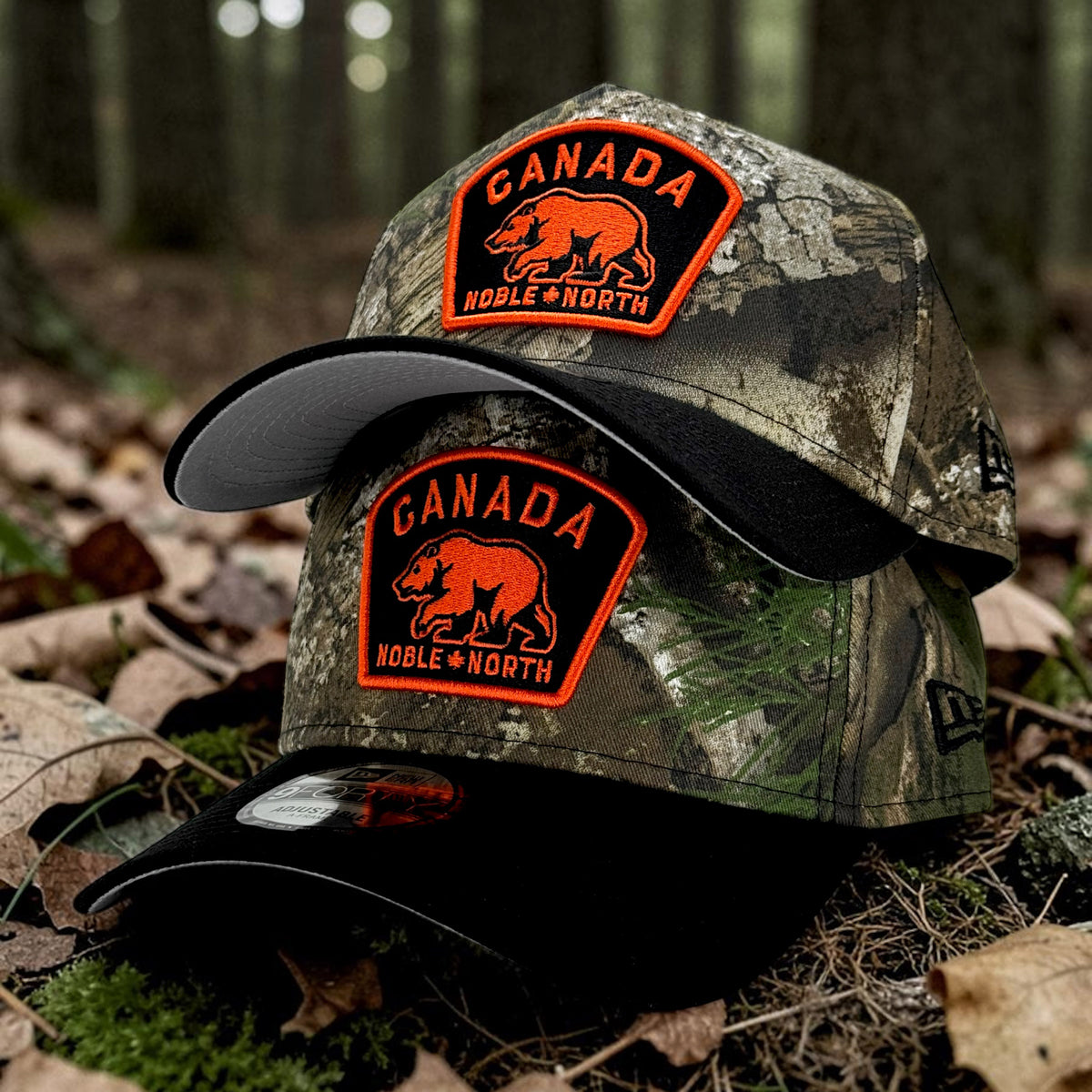 Noble North - Canada Badge - Realtree APX & Black New Era 9Forty A-Frame Snapback - Undervisor