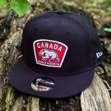Load image into Gallery viewer, Noble North - Canada Badge - Navy New Era 9Fifty Mesh Snapback - Front
