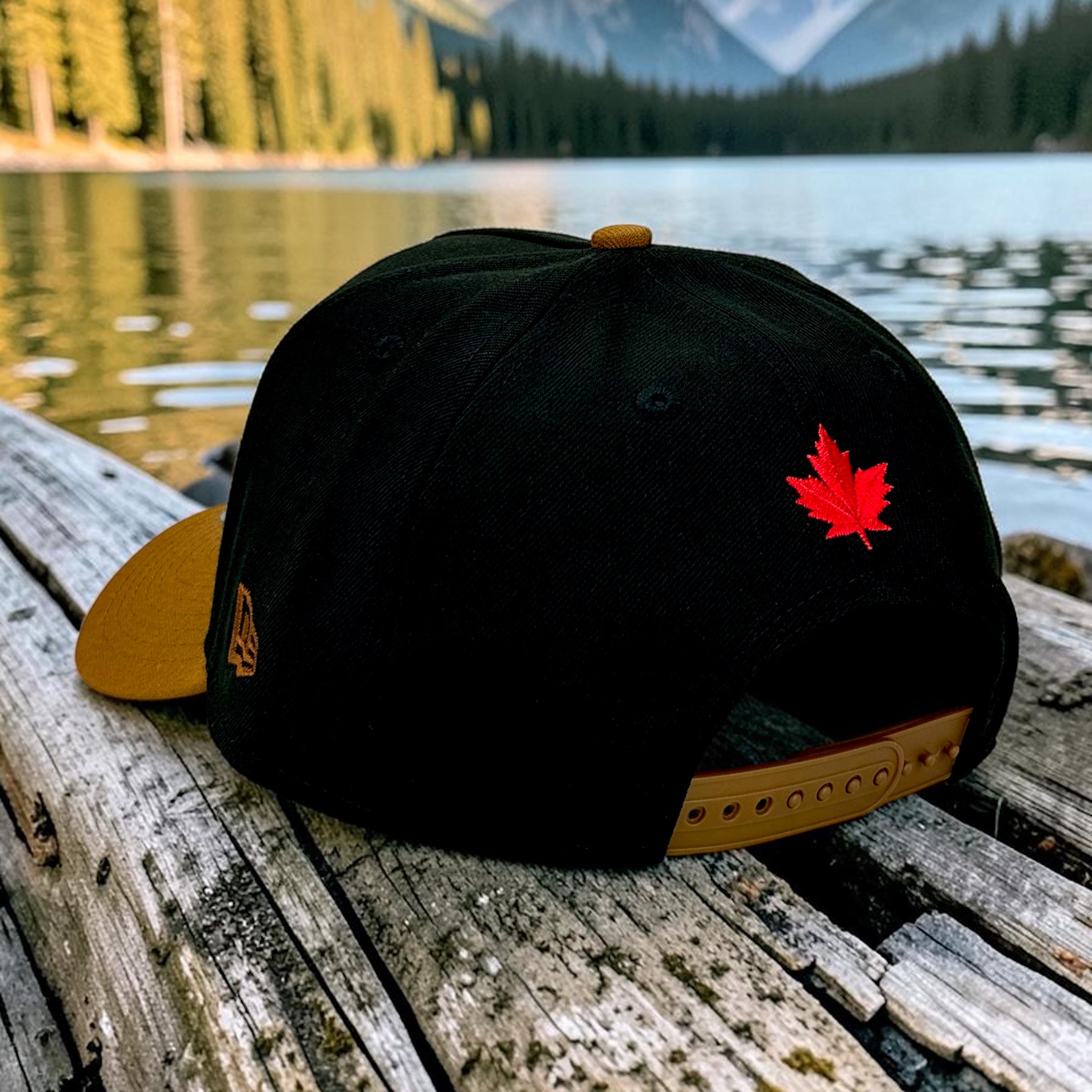 Canadian Beaver - Black & Brown New Era 9Forty A-Frame Snapback - Back