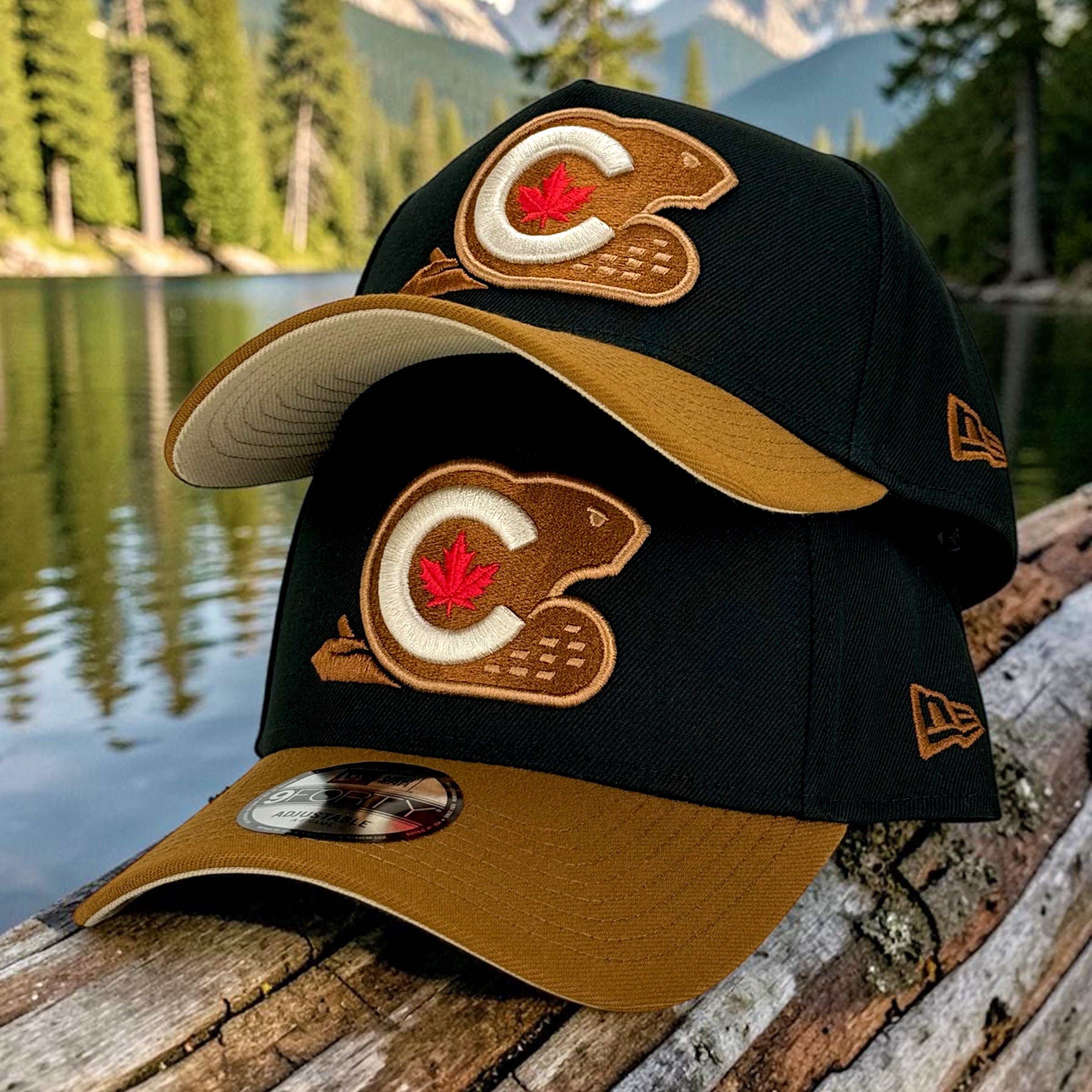 Canadian Beaver - Black & Brown New Era 9Forty A-Frame Snapback - Undervisor