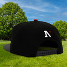 Goose Mascot - Black & Graphite New Era 9Fifty Snapback - Back