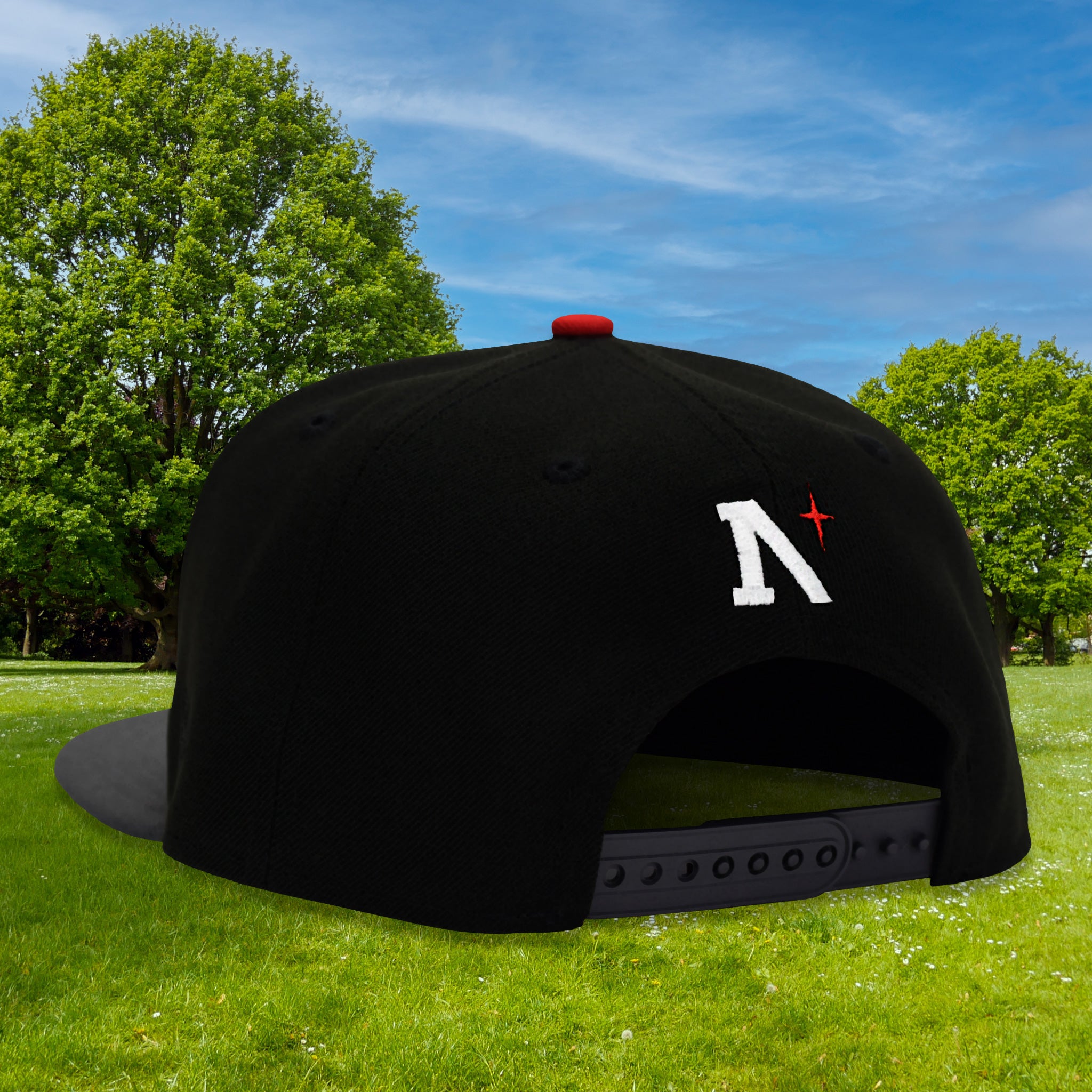 Goose Mascot - Black & Graphite New Era 9Fifty Snapback - Back